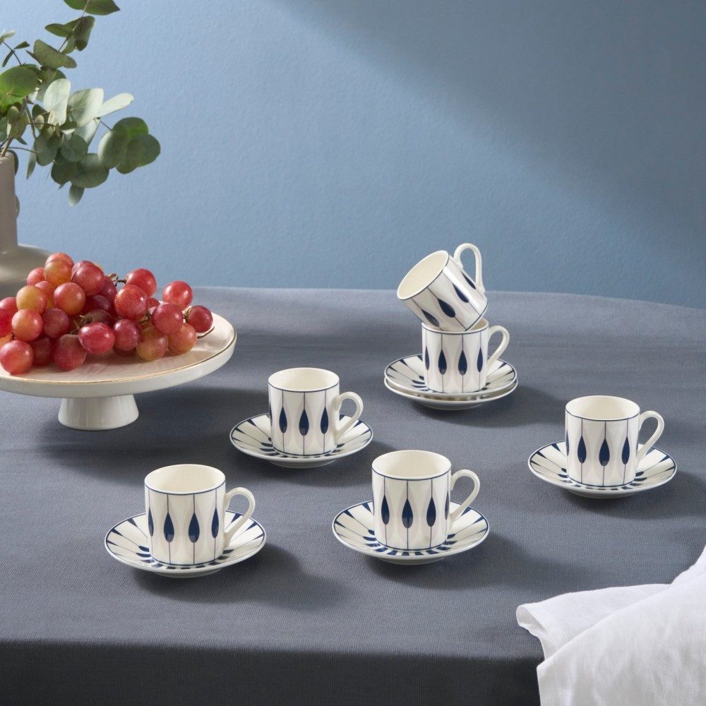 Karaca Кофейный сервиз Karaca Ahenk für 6 Personen Kaffeetasse, 80 ml