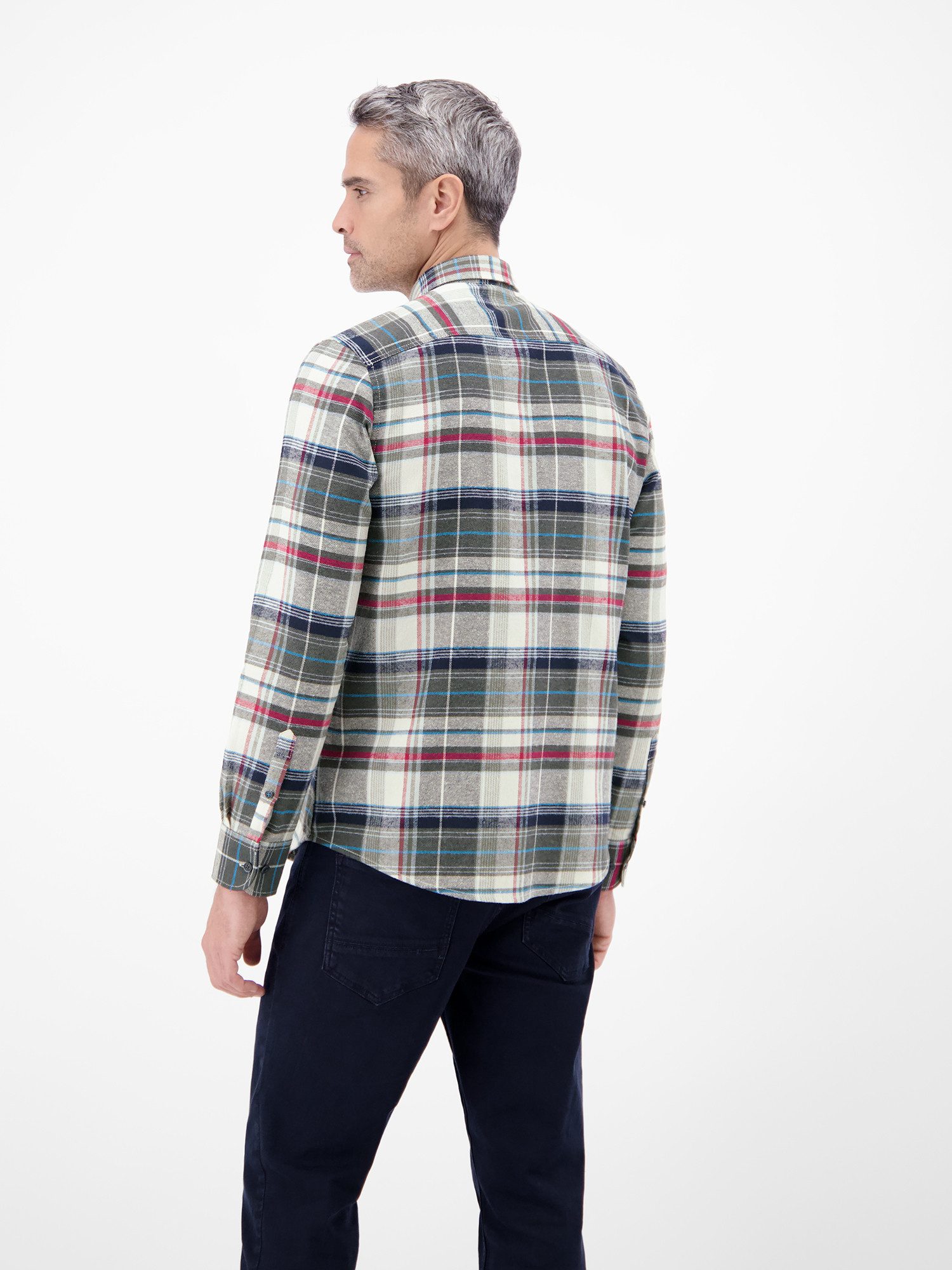 LERROS Karohemd Karo Flannelhemd - weich und stylisch
