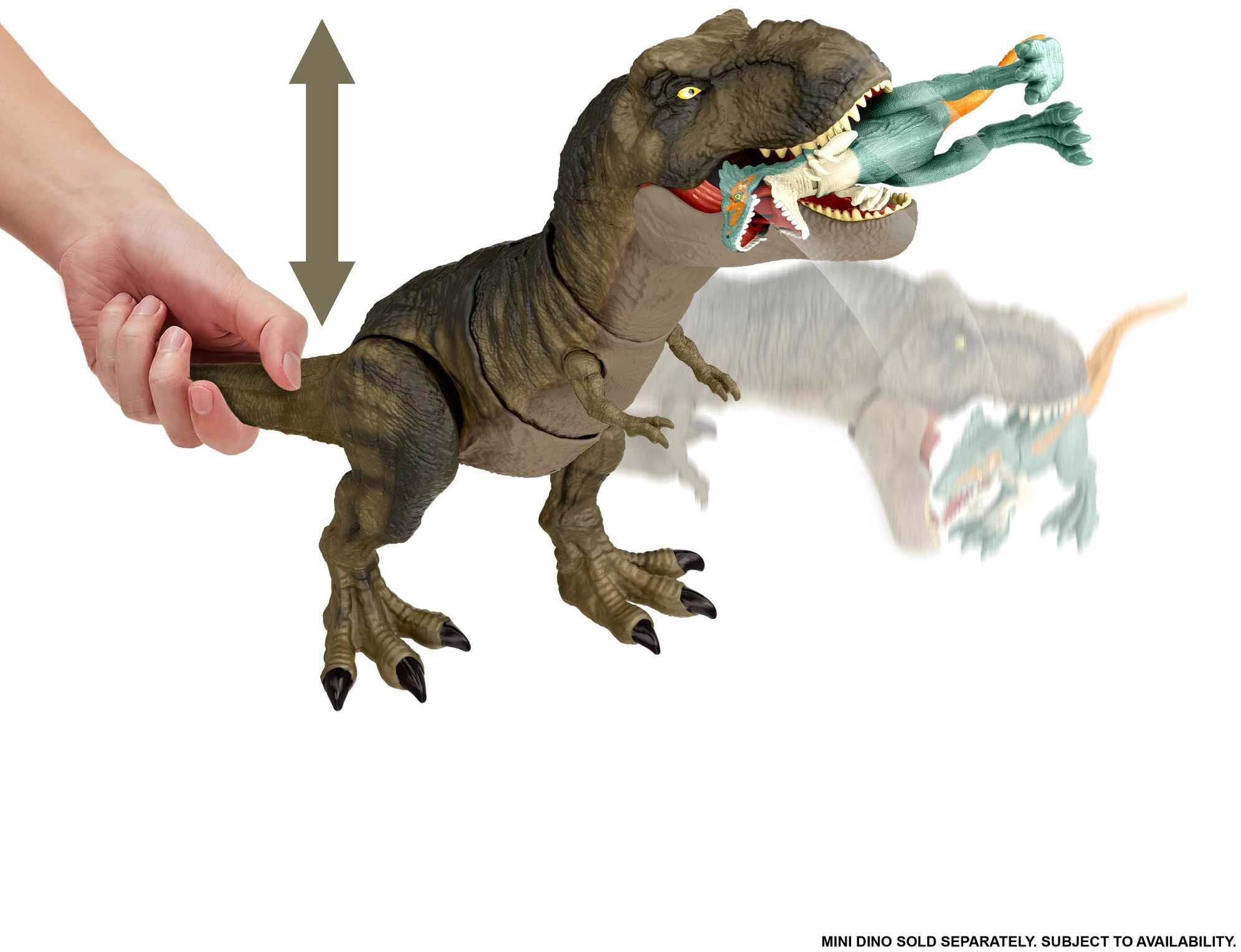 GmbH Devour Thrash mit Jurassic Mattel® World, Soundeffekten Spielfigur Tyrannosaurus Rex, ’N Mattel