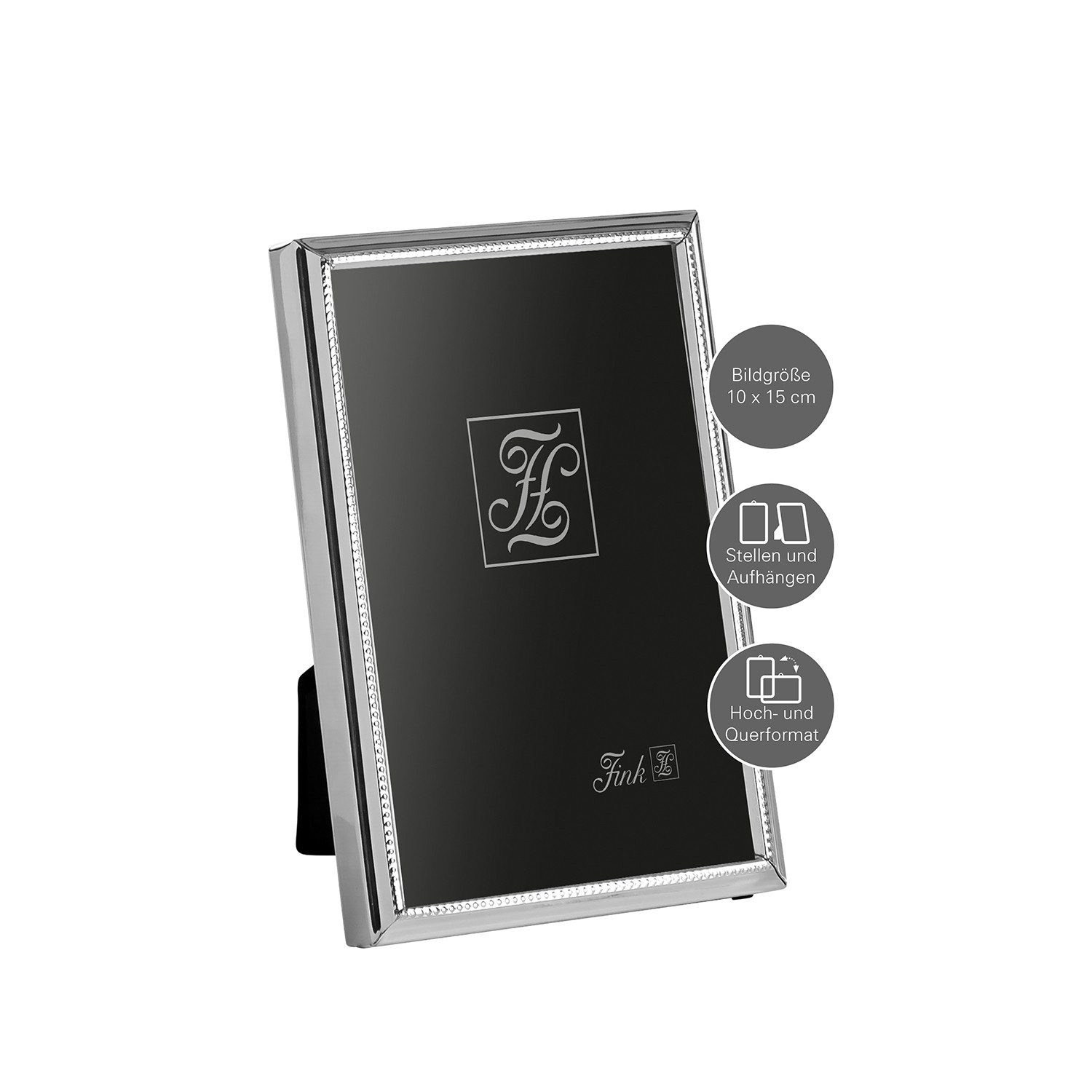 Fink Bilderrahmen FINK Bilderrahmen Mia - Glas / Eisen - silber - 10cm x 15 cm - Foto, 1 Stück