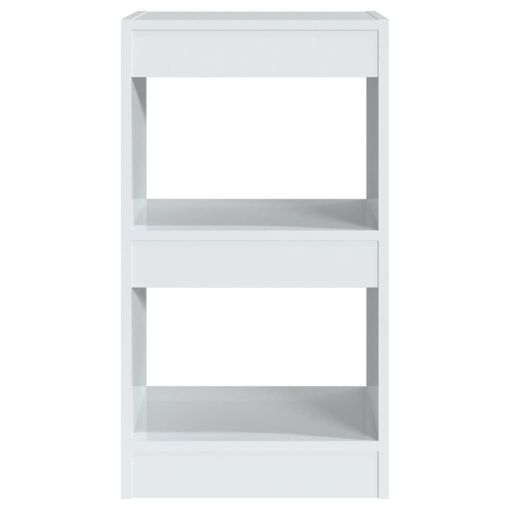 40x30x72 Hochglanz-Weiß Bücherregal 1-tlg. vidaXL cm, Bücherregal/Raumteiler
