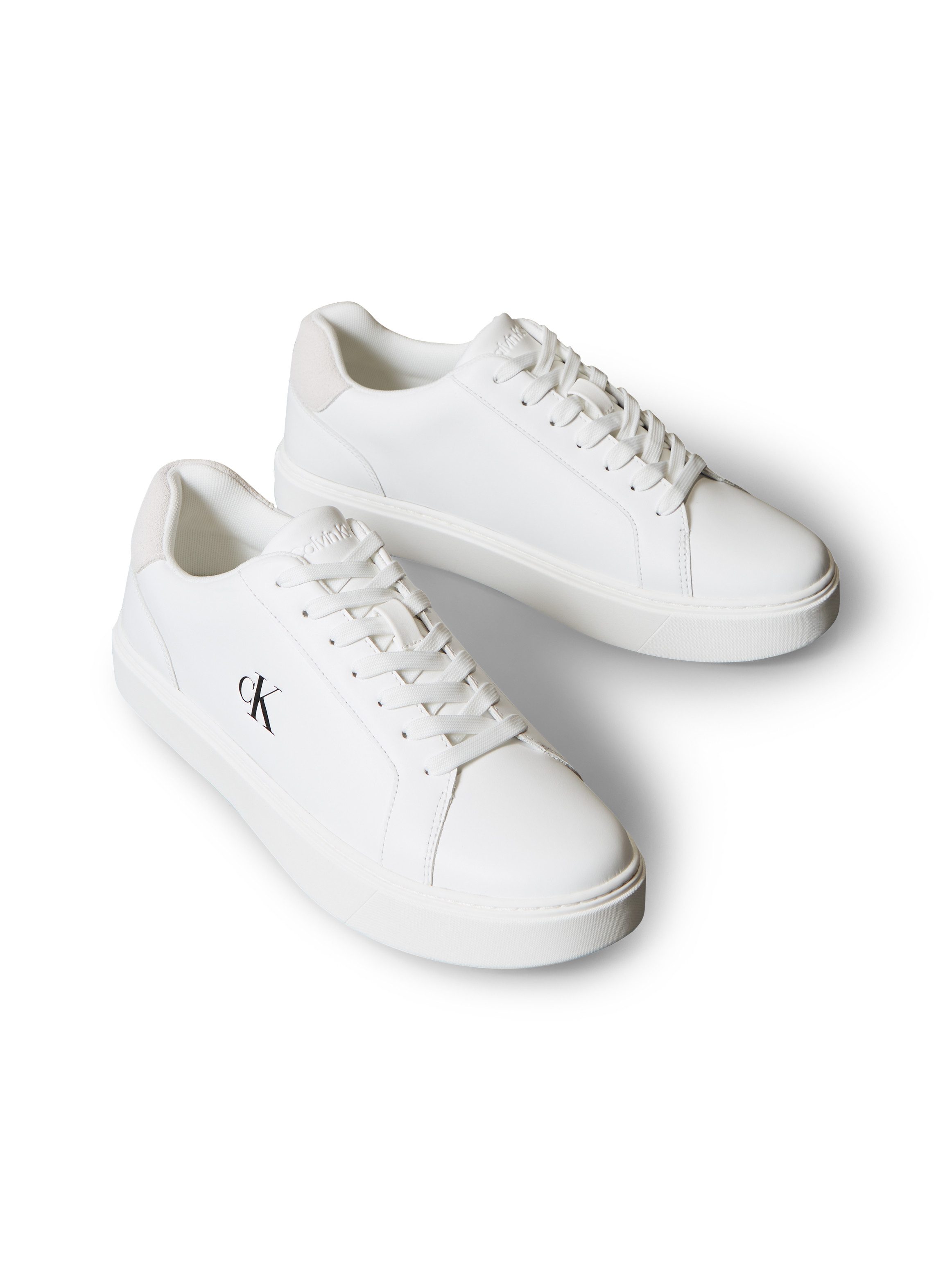 Calvin Klein Jeans CLASSIC CUPSOLE LACEUP LTH Sneaker Schnürschuh, Freizeitschuh mit Fersenbesatz und seitlichem CK-Logo
