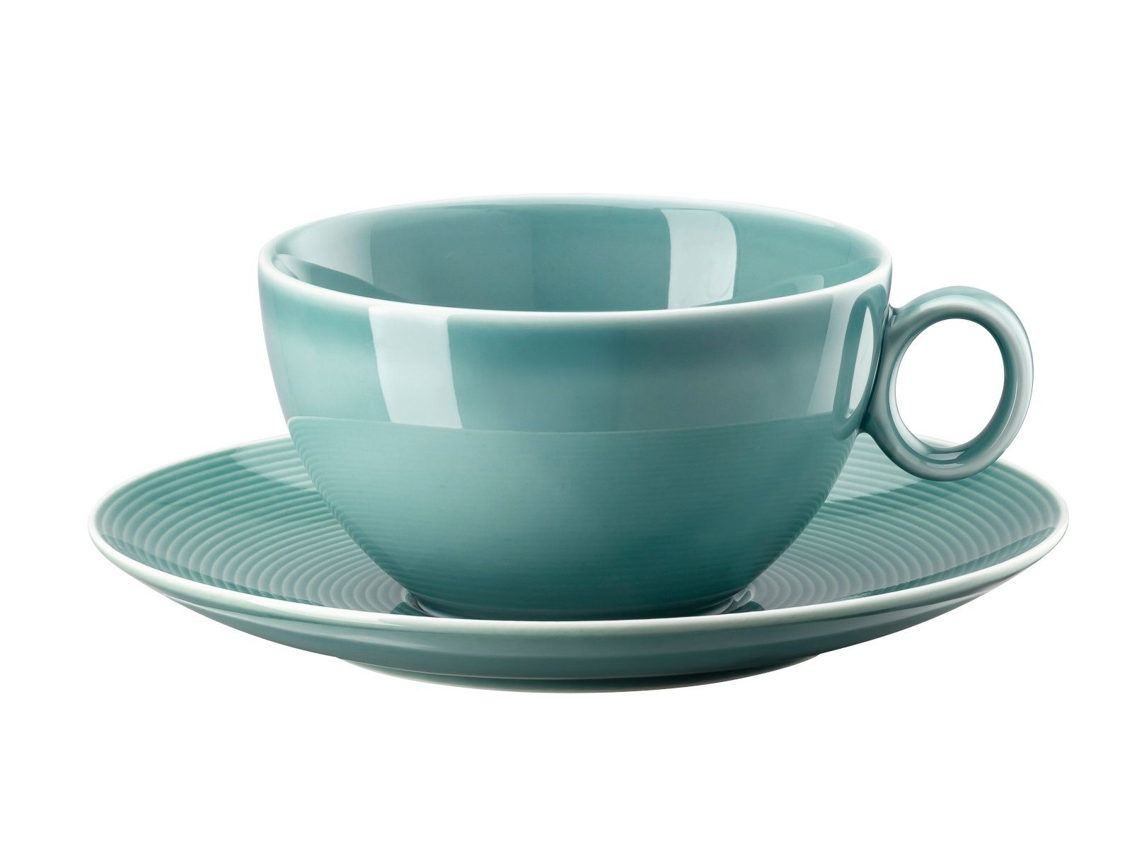 Thomas Porzellan Tasse Loft Colour Ice Blue Kombitasse 2tlg., Porzellan