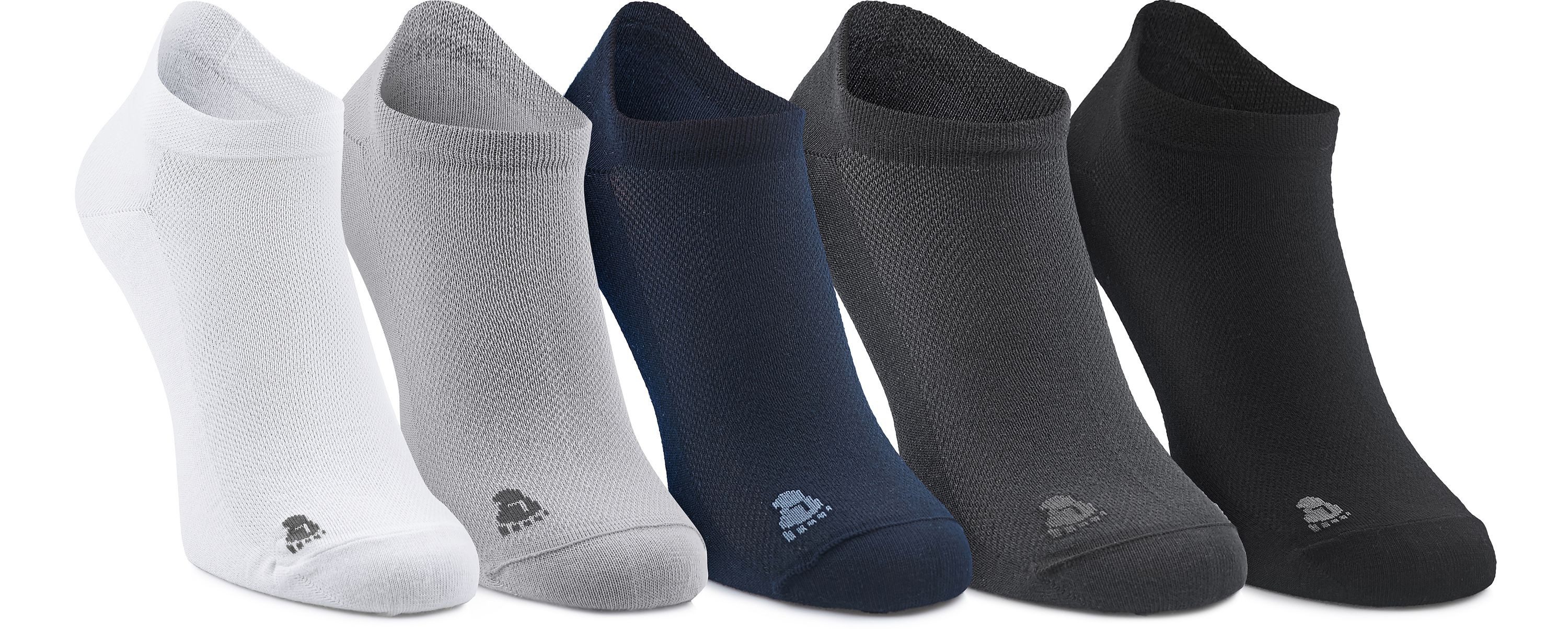 Ladeheid Socken Unisex 5 Pack Sneaker Socken LASS0001