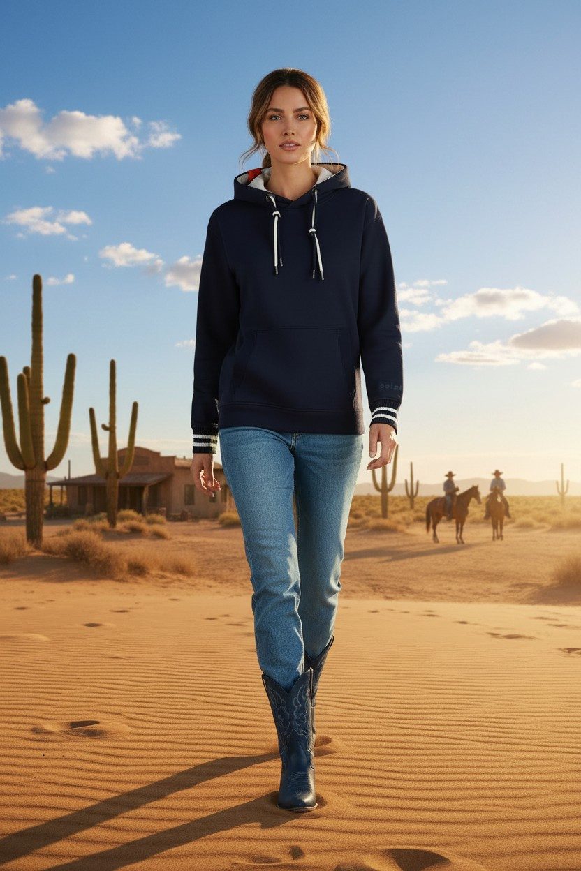 salzhaut Hoodie VERDADDERT Damen Oversized salzhaut Kapuzenpullover – bequemer Fit und nordisch klares Design