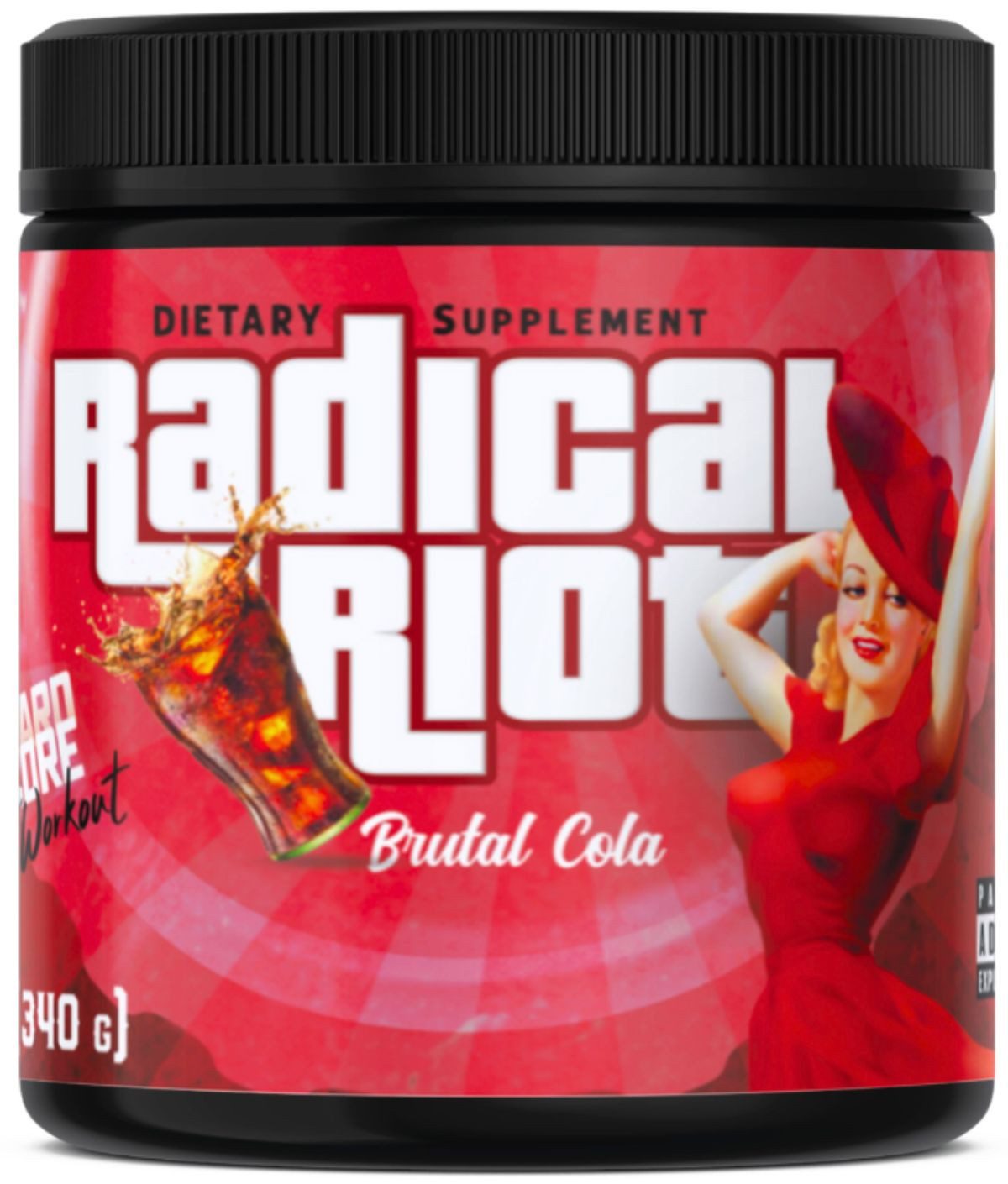American Supps Pre-Workout Booster Hardcore Radical Riot BODYBUILDING - FITNESS Pulver