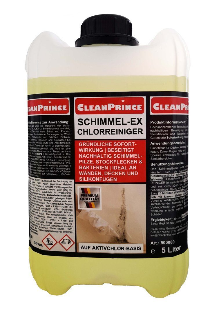 CleanPrince Schimmel-Ex Chlorreiniger 5 Liter Konzentrat Средство для удаления плесени (Konzentrat)