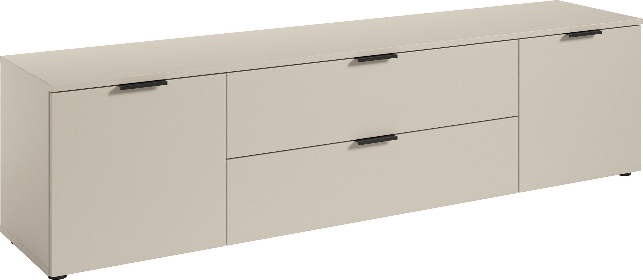 HBZ Lowboard Linz TV-Unterschrank, BxHxT 180x47x40cm (1 St), Breite 180cm,Lip-Griff, Melaminbeschichtung