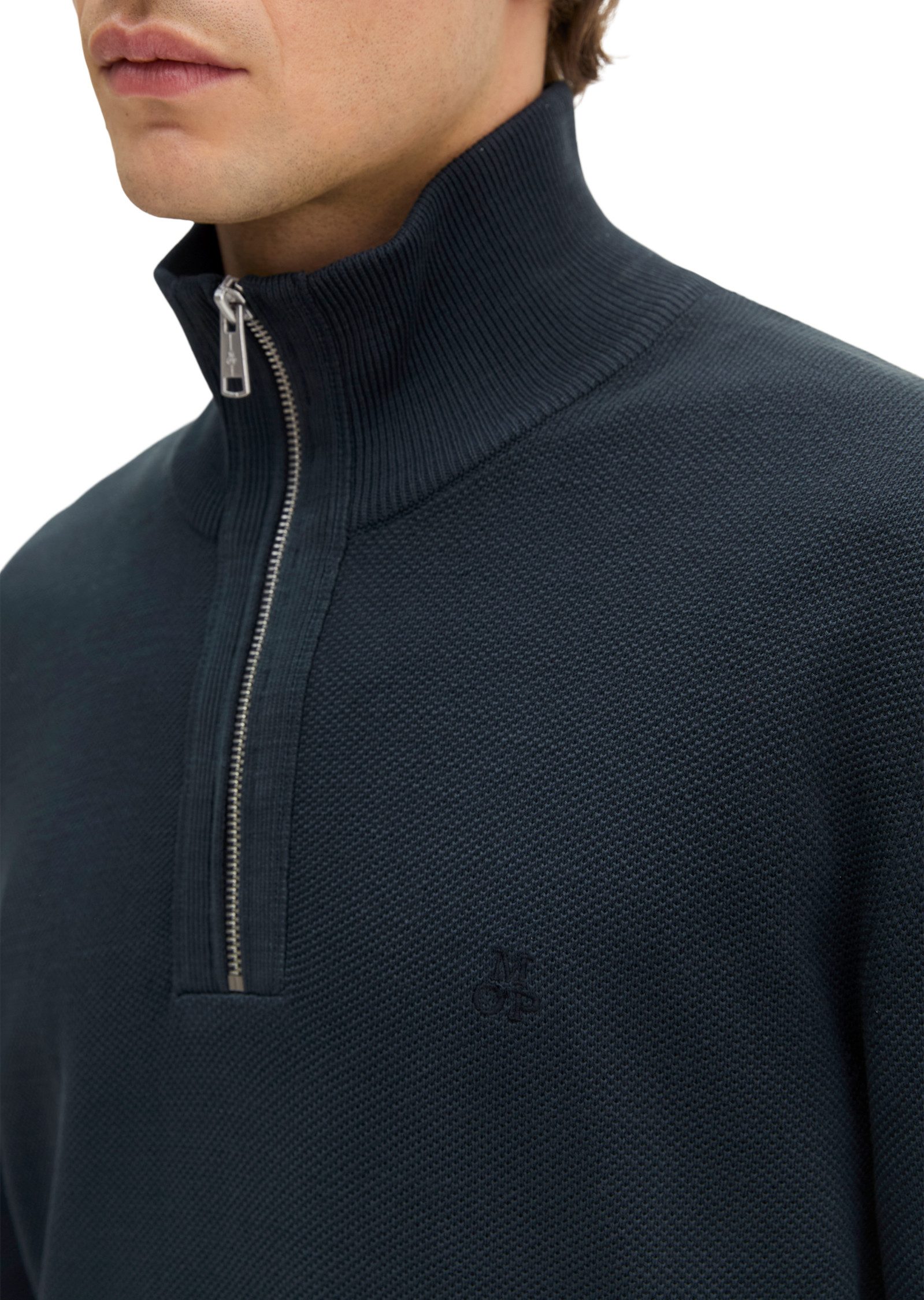 Marc O'Polo Troyer mit Logostickerei, Regular Fit – Bild 2 von 5