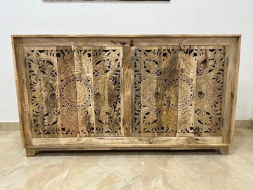 Oriental Galerie Unterschrank Indien Sideboard Hema Natur 160 cm