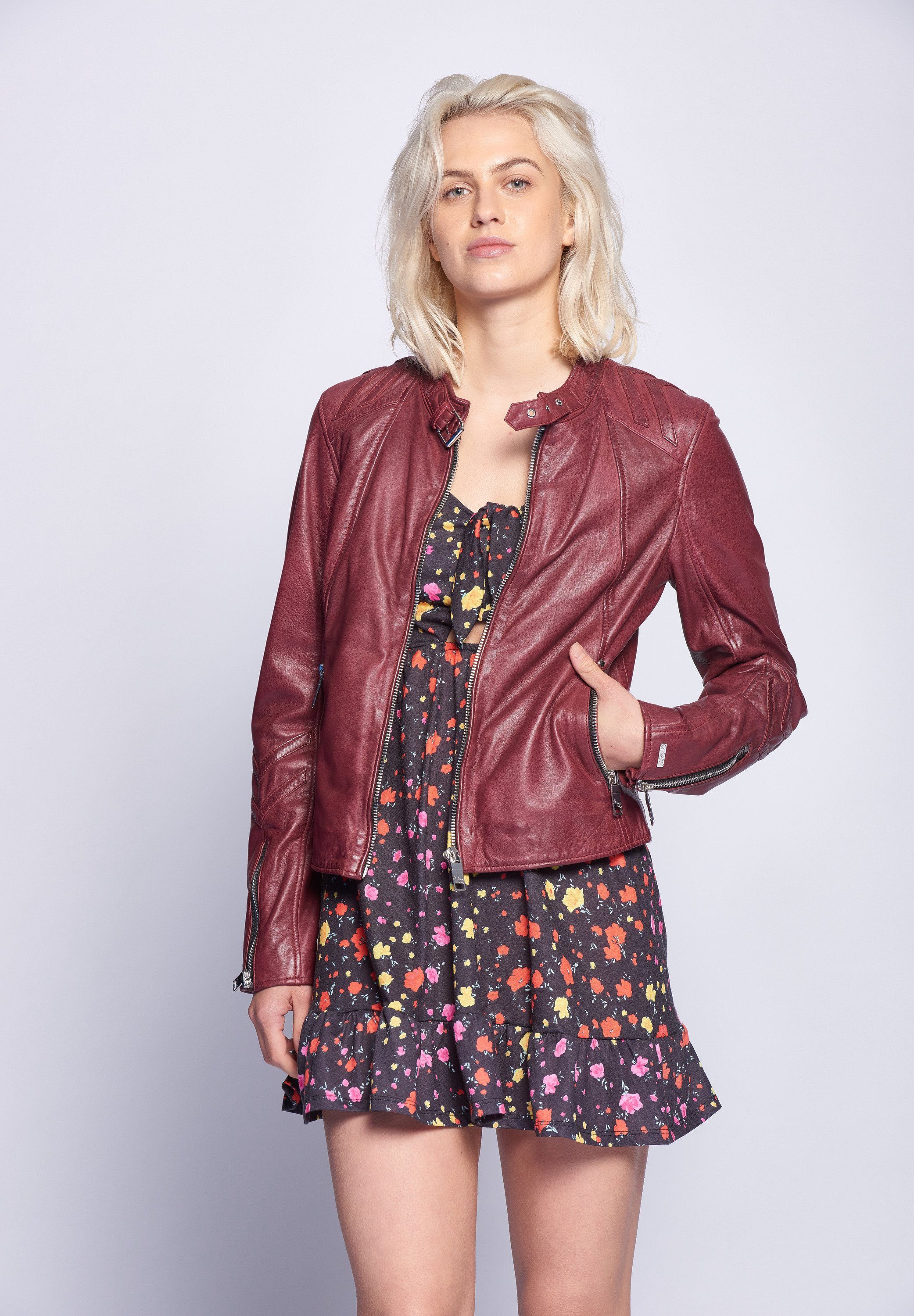 Maze wine Lindsay Lederjacke