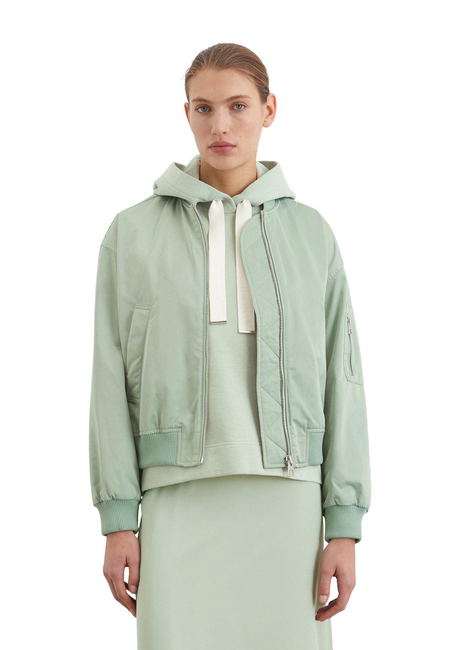 Outdoorjacke aus recyceltem Polyester-Twill