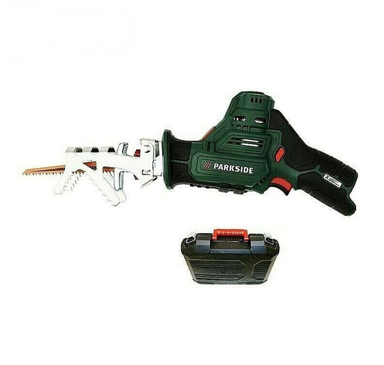 Parkside Akku-Säbelsäge PARKSIDE Akku-Astsäge PAAS 12 X 12 V Serie Solo Gerät plus Koffer