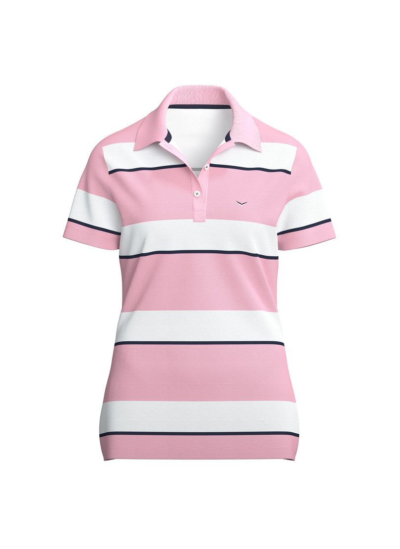 Trigema Poloshirt TRIGEMA Polo Shirt in Ringelmuster (1-tlg)