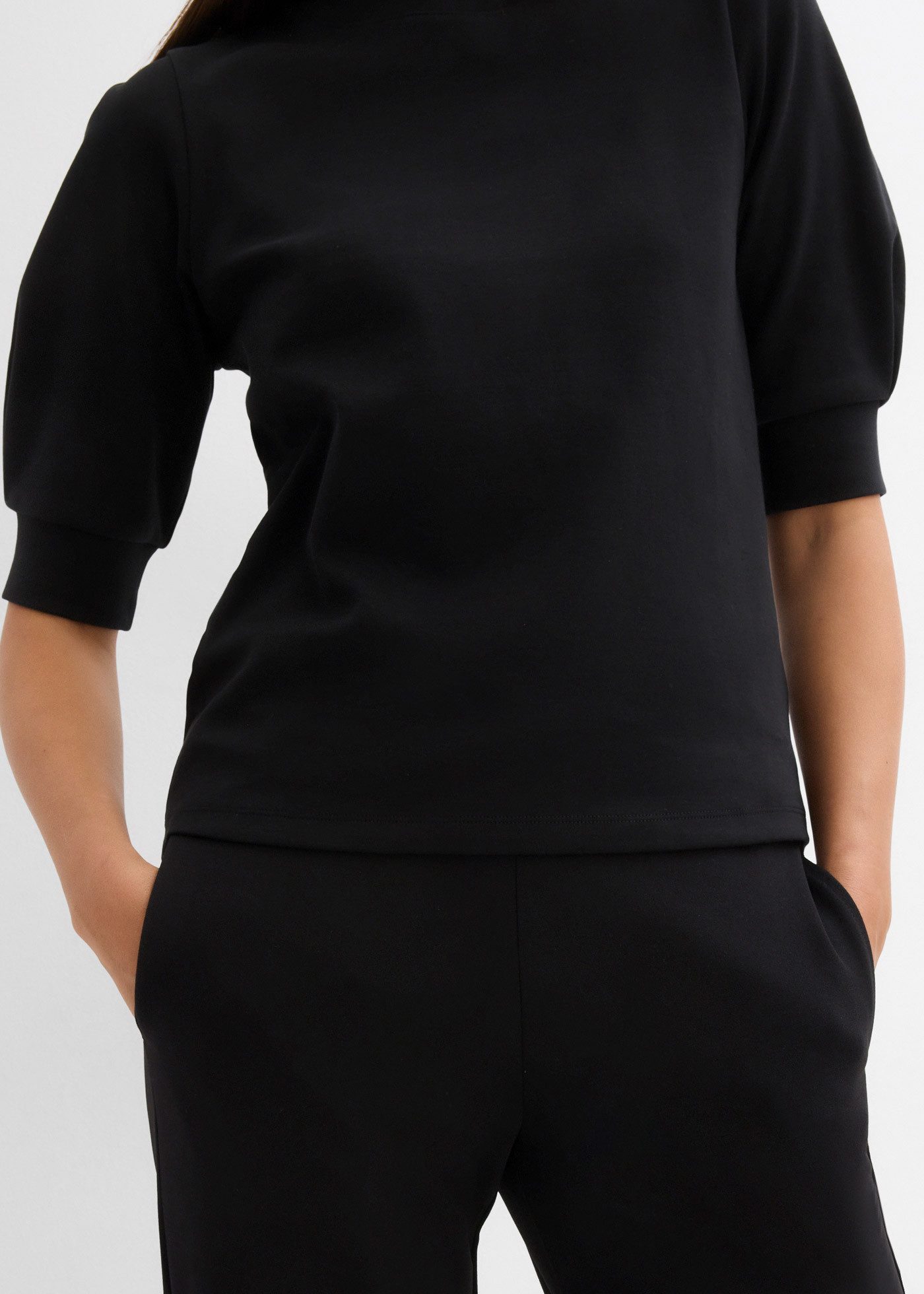 bonprix T-Shirt (1-tlg) Oversize-Passform, dezente Puffärmel, Halbarm, aus günstig online kaufen