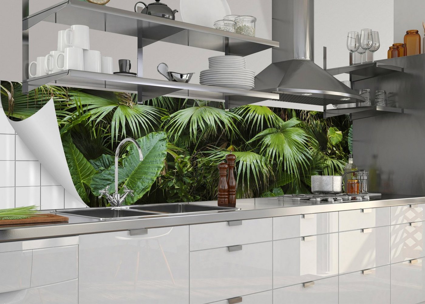 MySpotti Küchenrückwand »fixy Josh«, selbstklebende und flexible Küchenrückwand-Folie-HomeTrends