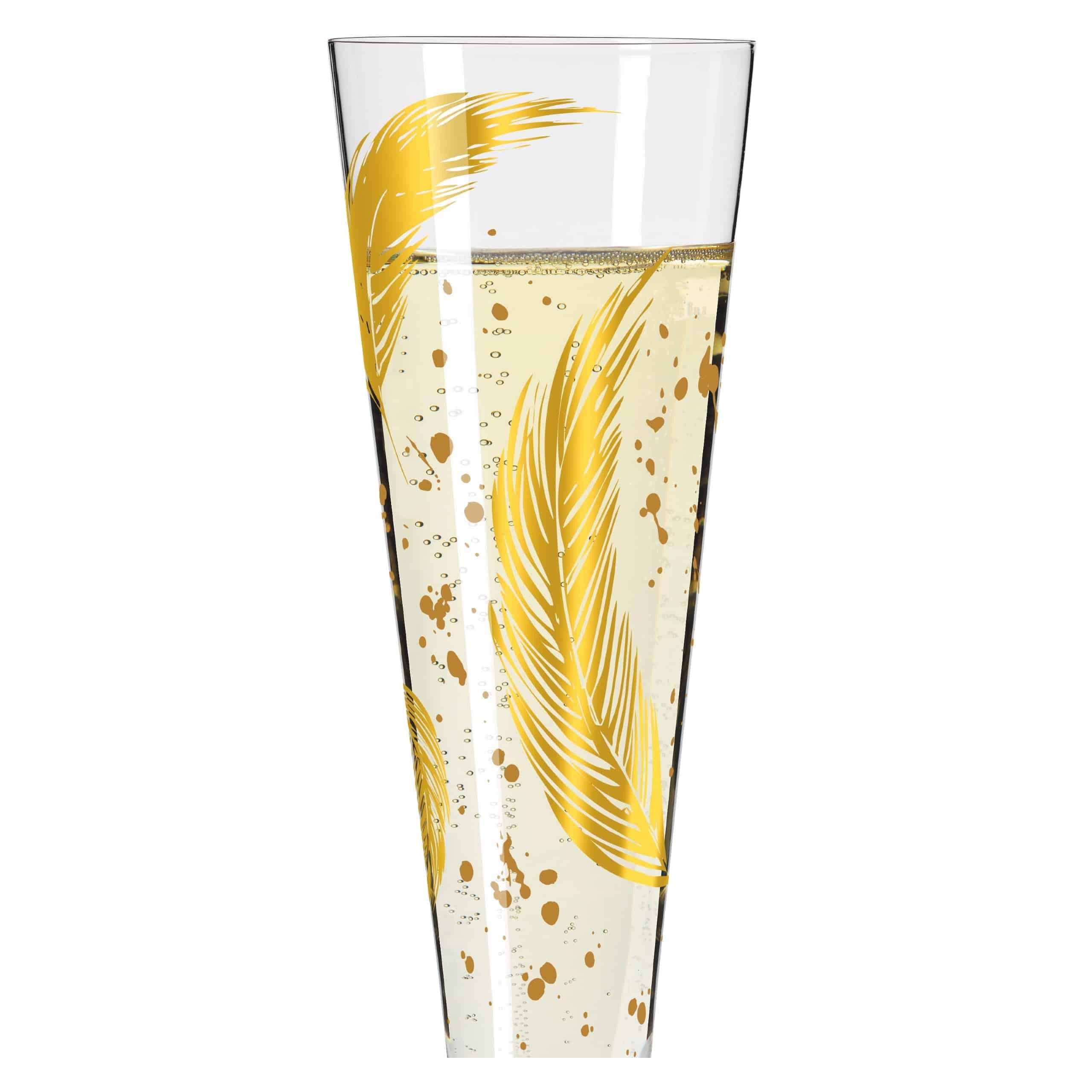 Ritzenhoff Champagnerglas Goldnacht, Kristallglas