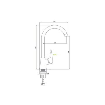 Homeline Küchenarmatur Küchenarmatur Spültischarmatur Armatur Küchenarmatur Chrom