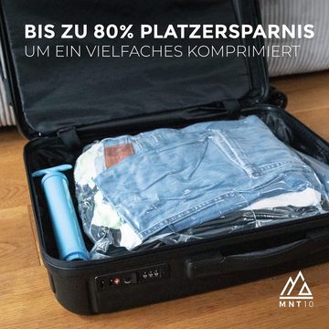 MNT10 Vakuumbehälter Vakuumbeutel Kleidung Staubsauger I 6er Set S, M, L, XL, Vakuum Aufbewahrungsbeutel für Kleidung, Bettdecken Robust