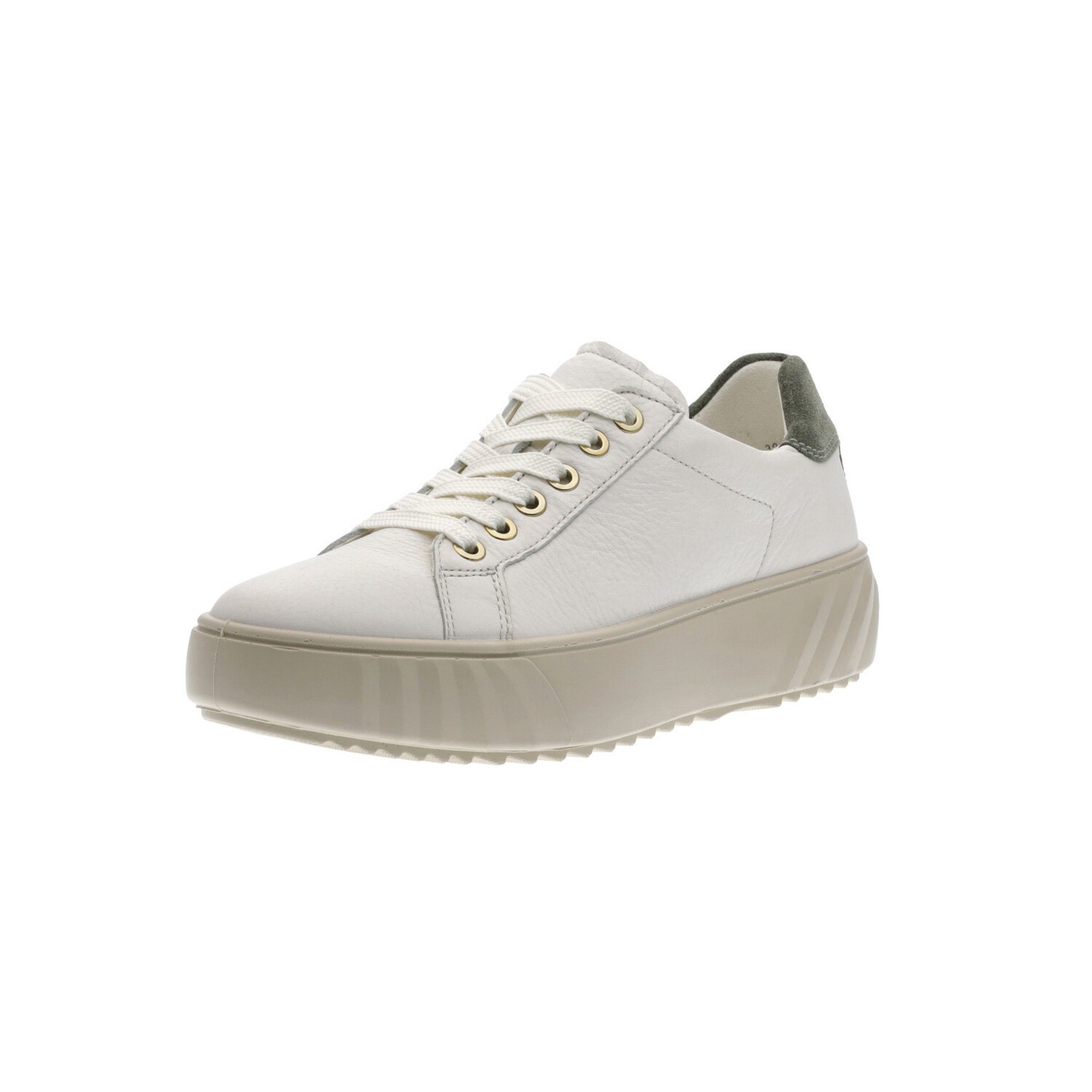 Lederkombination Damen 048250 Schnürschuh Monaco Schnürhalbschuhe offwhite Ara Sneaker