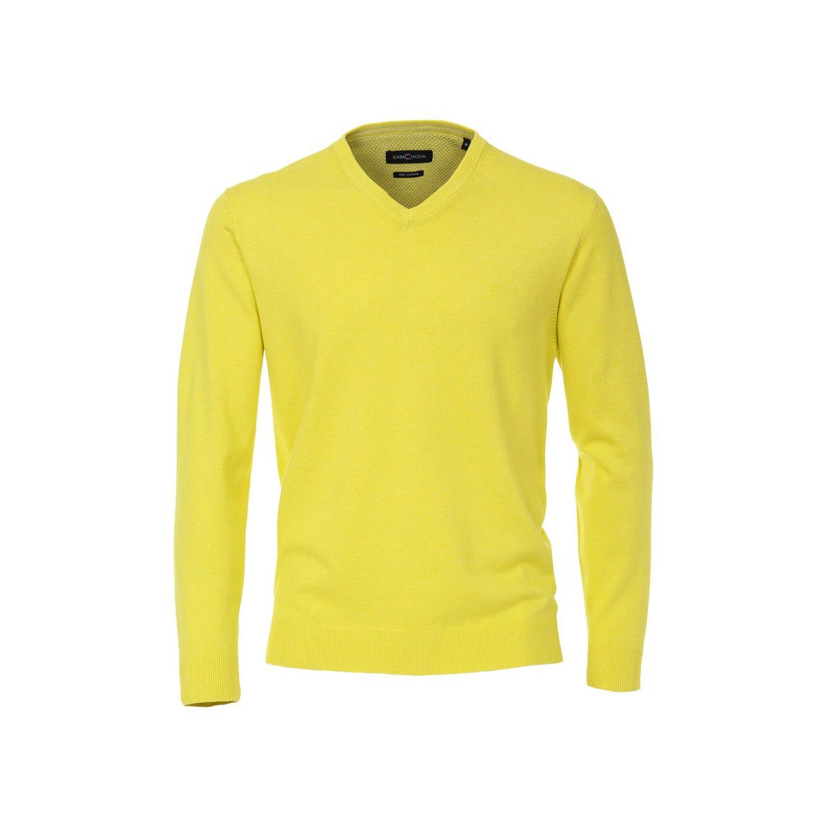 VENTI V-Ausschnitt-Pullover gelb (534) (1-tlg) regular Gelb