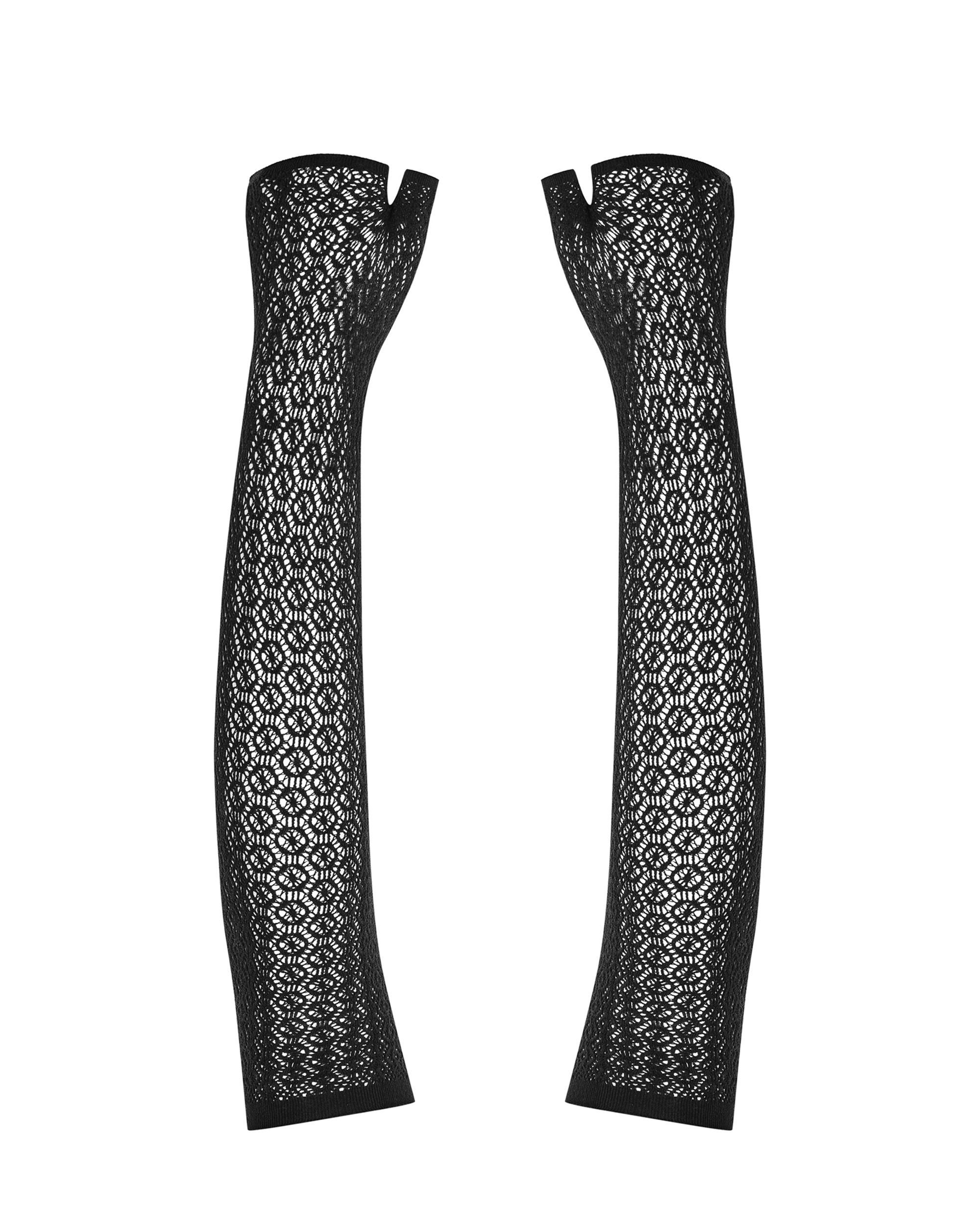 Obsessive Abendhandschuhe A772 Spitzenhandschuhe - Schwarz