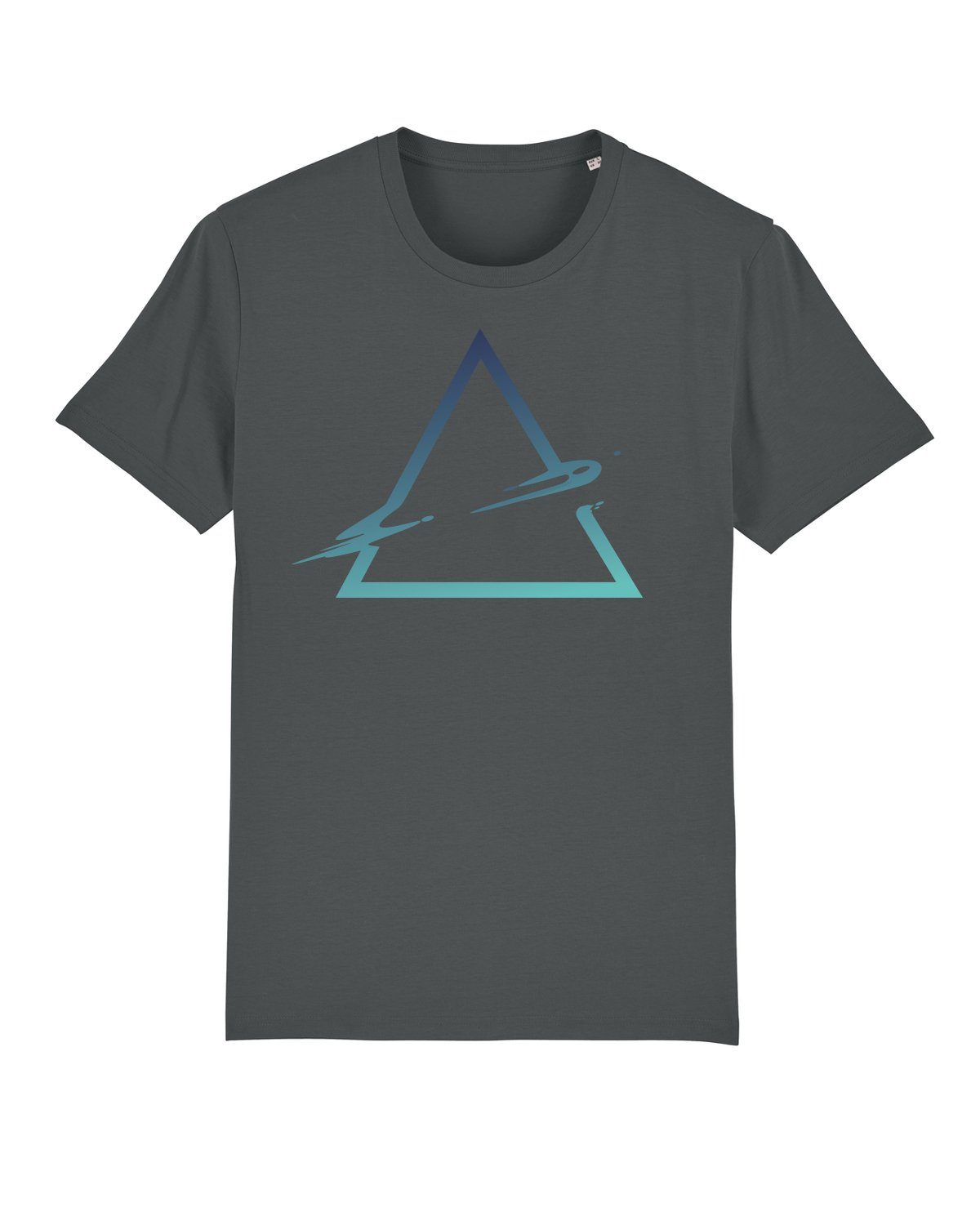 (1-tlg) Triangle Apparel wat? Print-Shirt antrazit