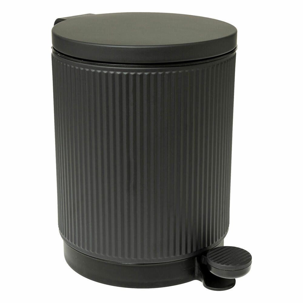 5five Simply Smart Mülleimer Onyx Schwarz 5 L