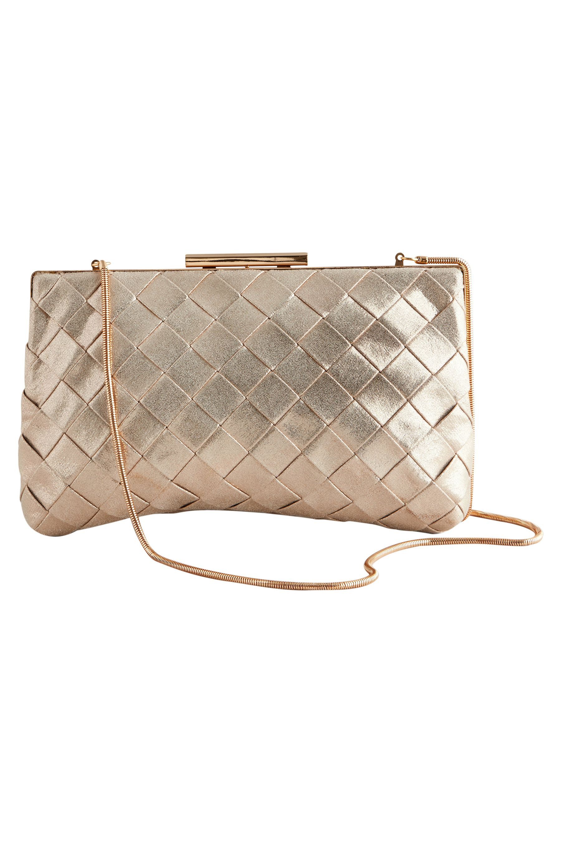 Next Clutch Clutch aus Webmaterial mit Clipverschluss (1-tlg)