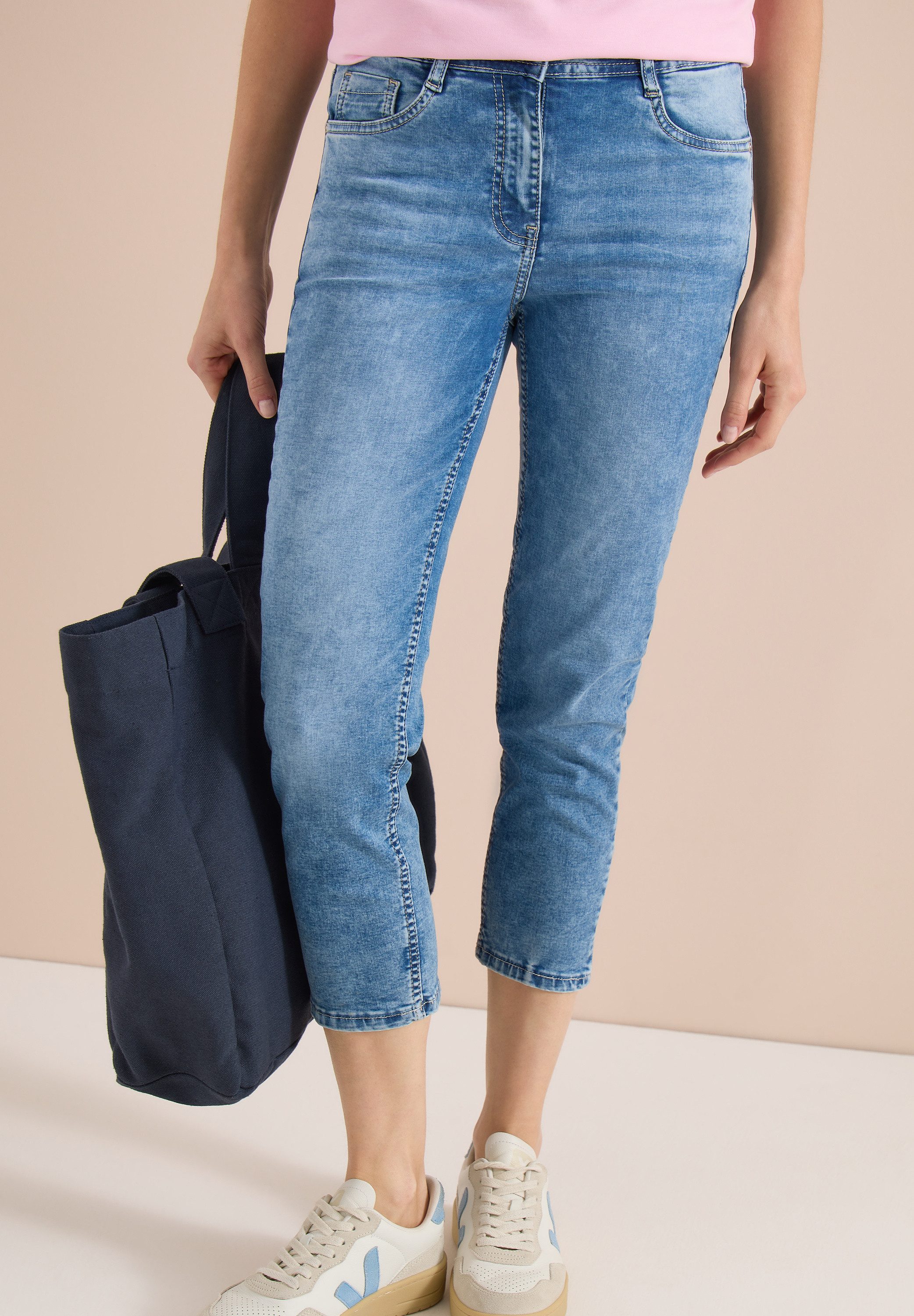 CECIL Slim-fit-Jeans High Waist