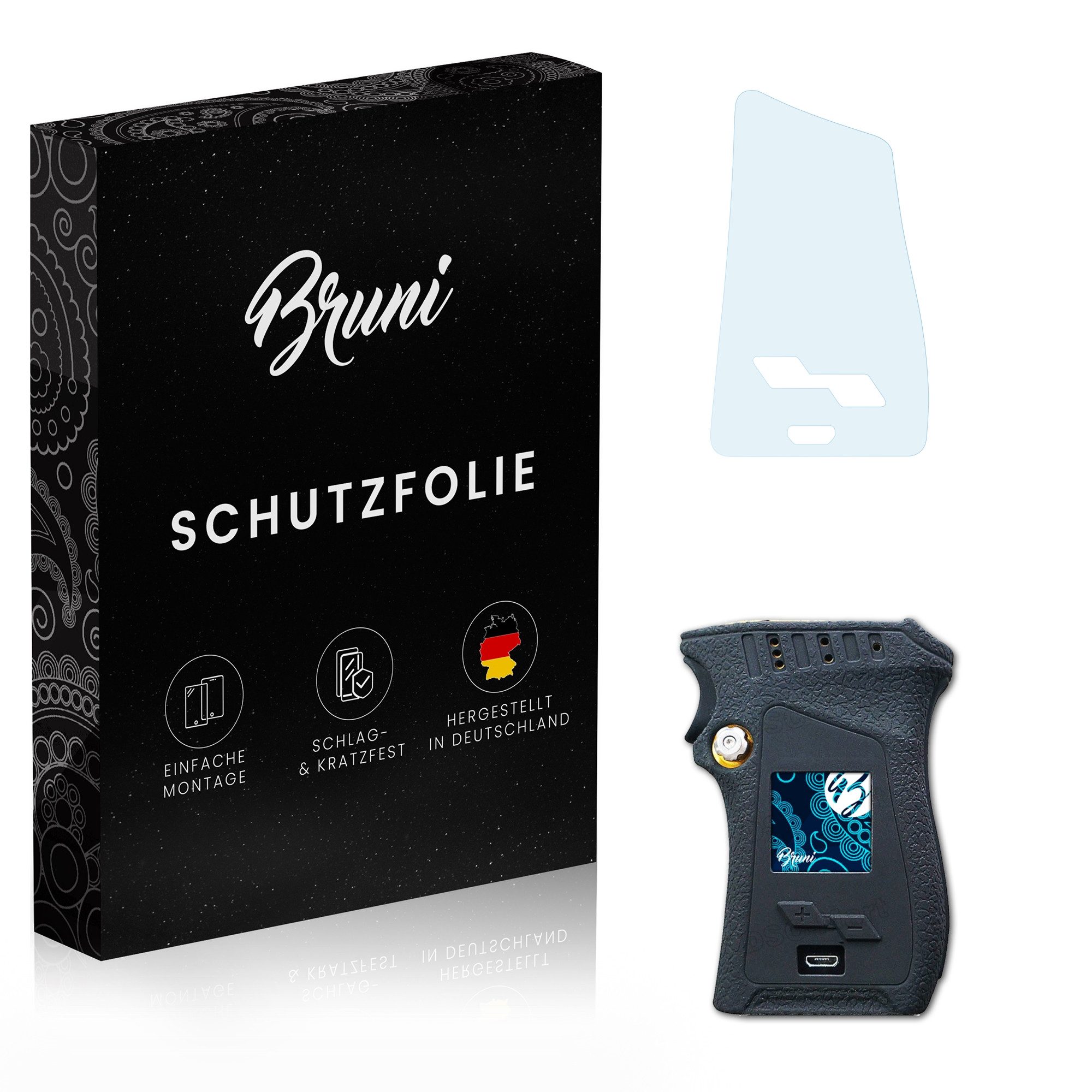 Bruni Schutzfolie für Smok Mag Kit Right Handed, (2 Folien), praktisch unsichtbar