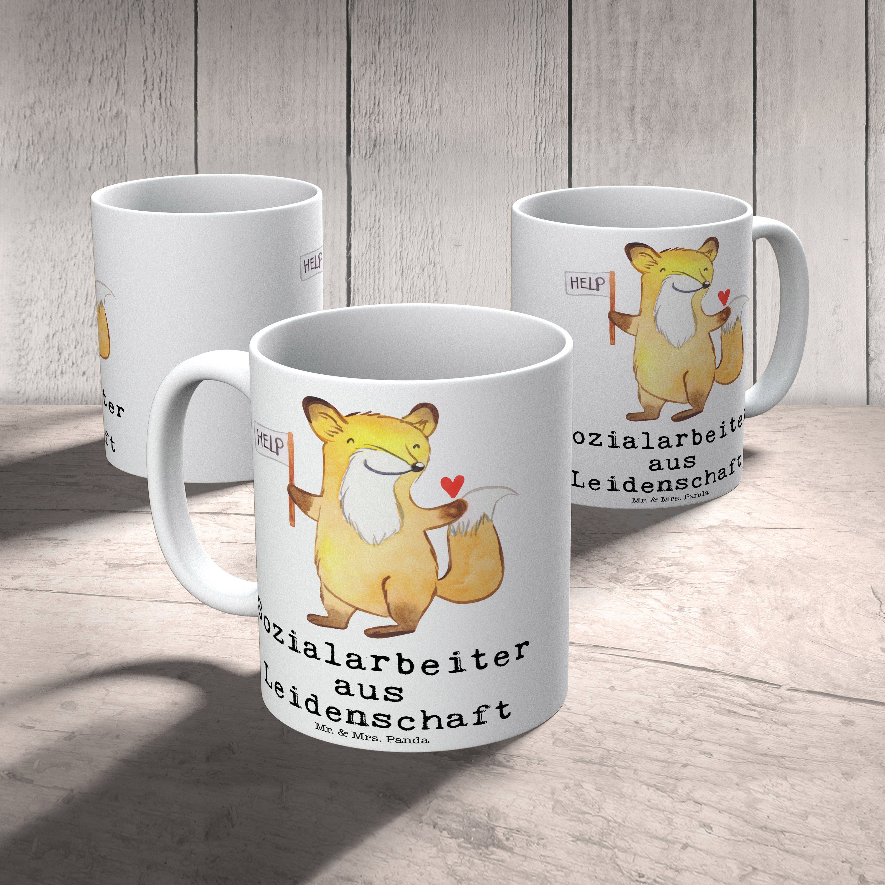 Sozialarbeiter Panda Mr. - Sprüche, Weiß Leidenschaft Kol, Tasse Tasse - & Keramik Geschenk, aus Mrs.