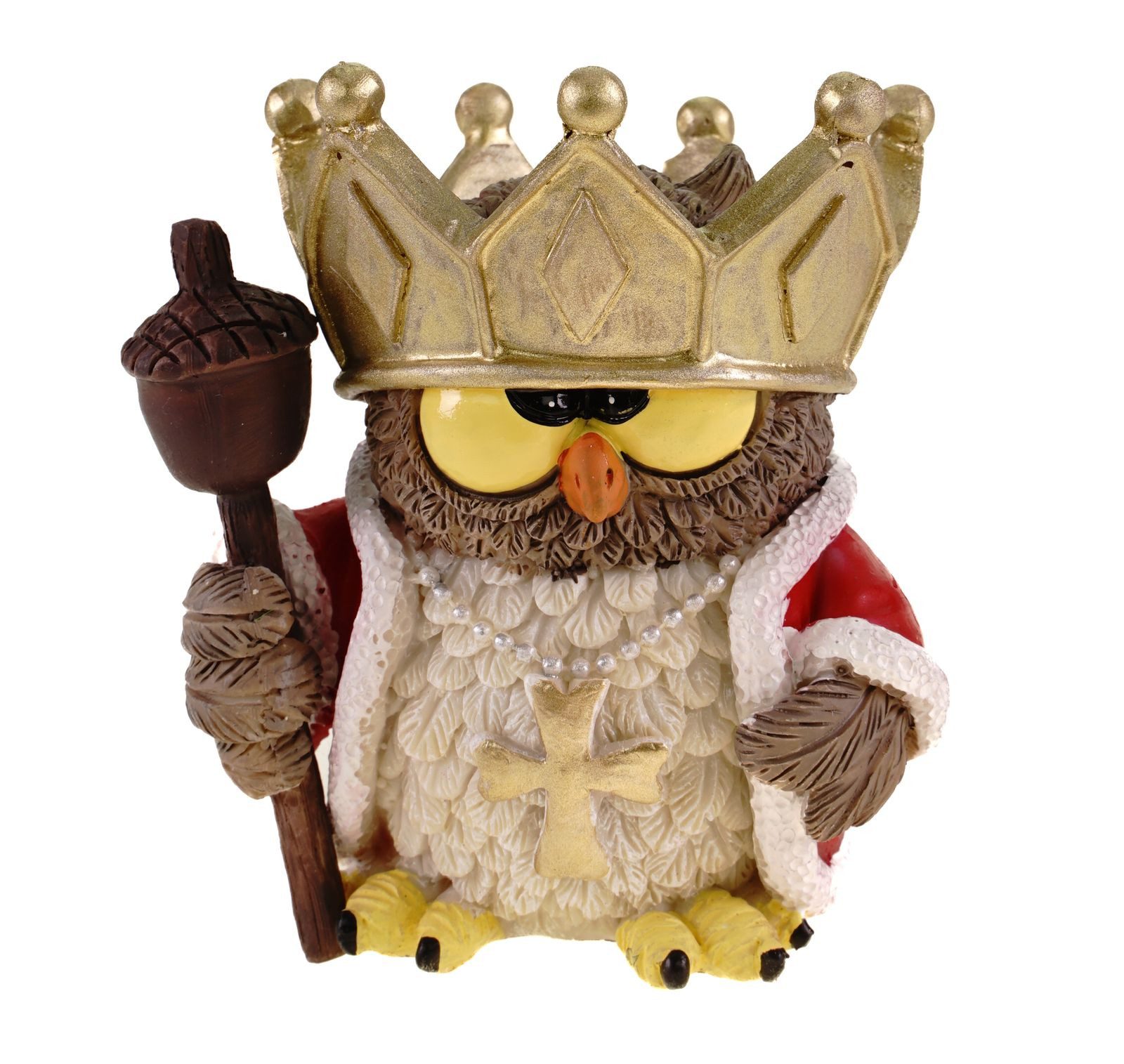 Vogler Dekofigur Funny Gufi Waldkönig Eule günstig online kaufen