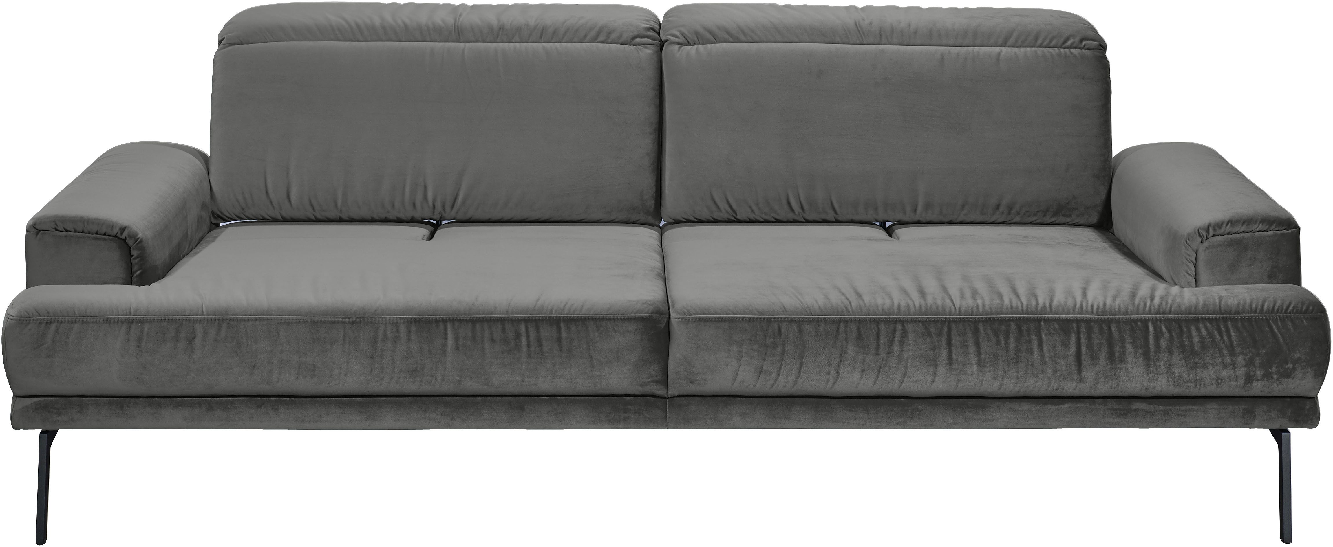 Musterring 3-Sitzer MR 4580, inkl. Kopf- und Sitztiefenverstellung, Fuß schwarz, B228 x T103 cm