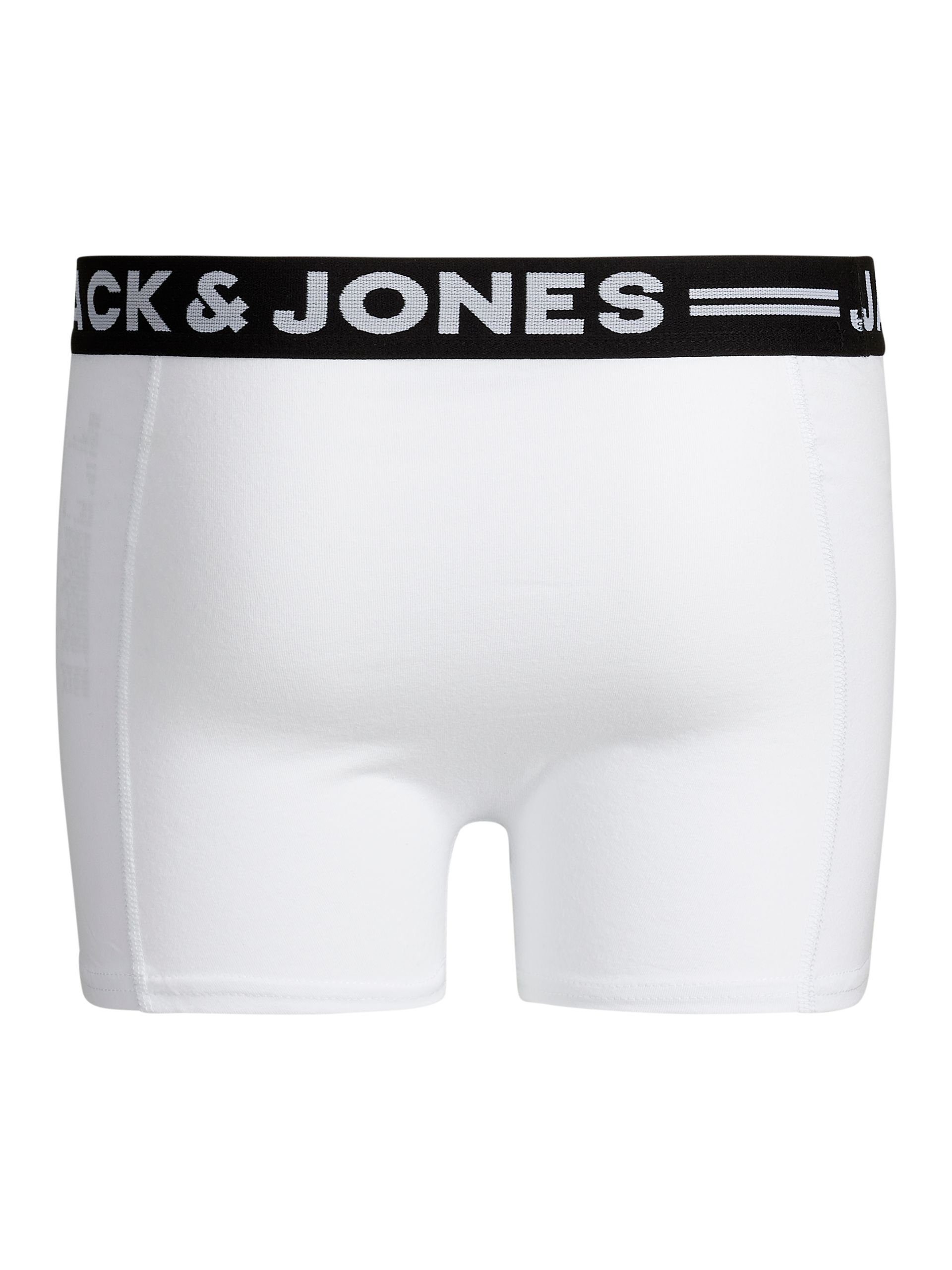 Jack & Jones Junior light melange SENSE 3-PACK grey JNR Slip TRUNKS