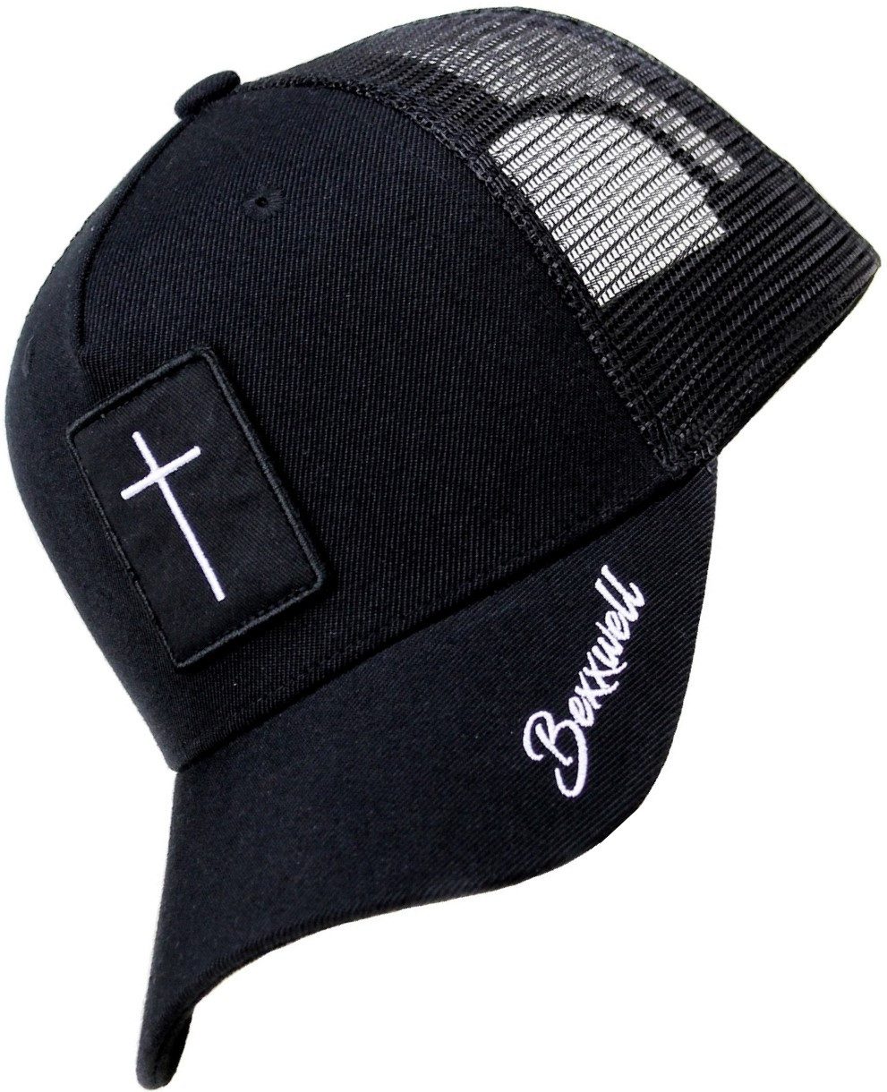 Bexxwell Trucker Cap mit Kreuz-Patch (optimale Passform, Unisex) günstig online kaufen