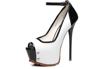 Giaro Madison Black White Shiny High-Heel-Pumps