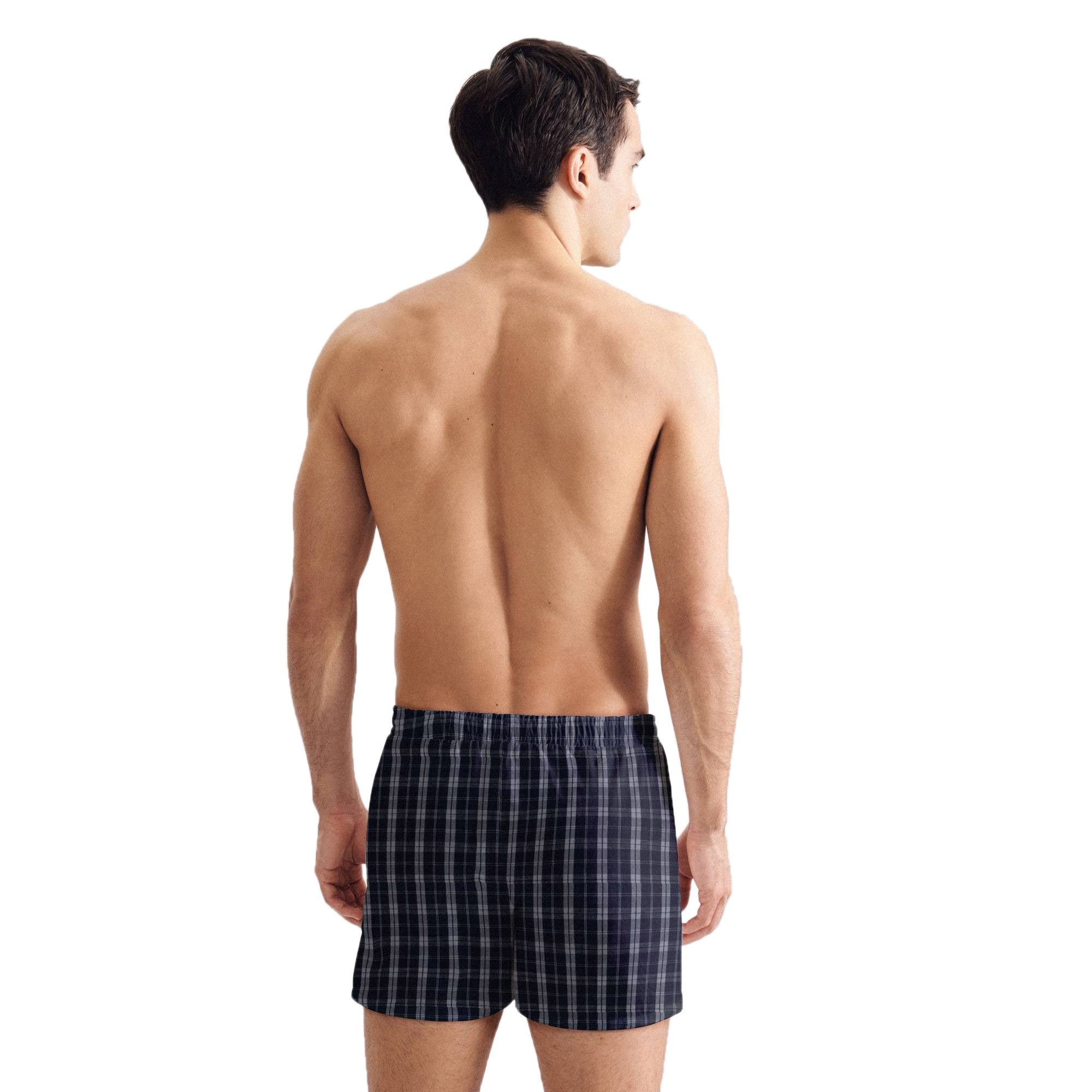 Blau - Boxershorts Herren Retro Pack seidensticker 2er Boxer Web-Boxershorts,