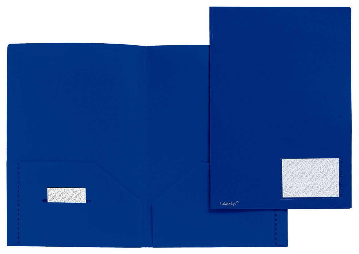 Organisationsmappe FSY Broschüren-Mappe, Standard, blau, 1 Stück