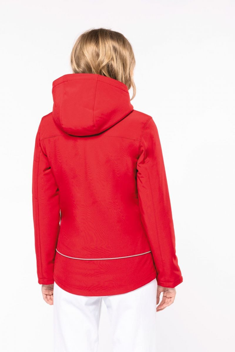 Kariban Outdoorjacke Damenparka Softshell wattiert mit Kapuze