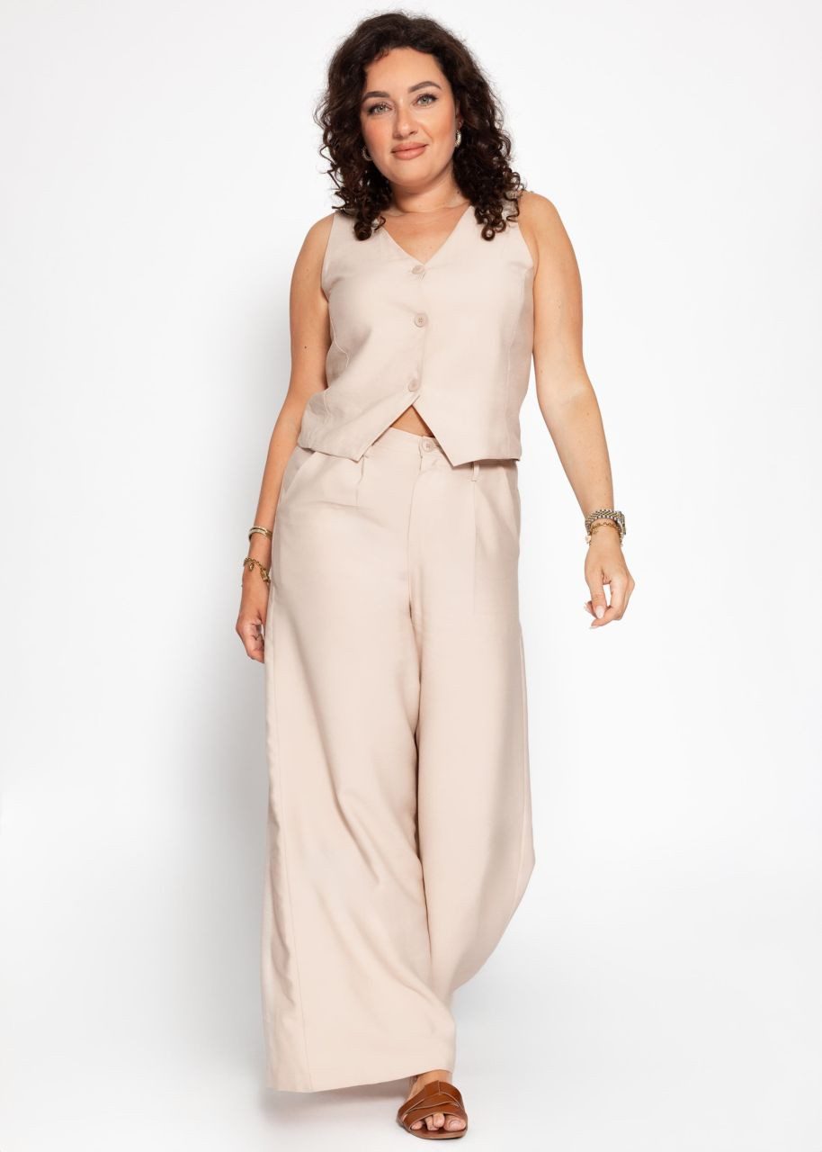 SASSYCLASSY Stoffhose Elegante Bundfaltenhose für Damen günstig online kaufen