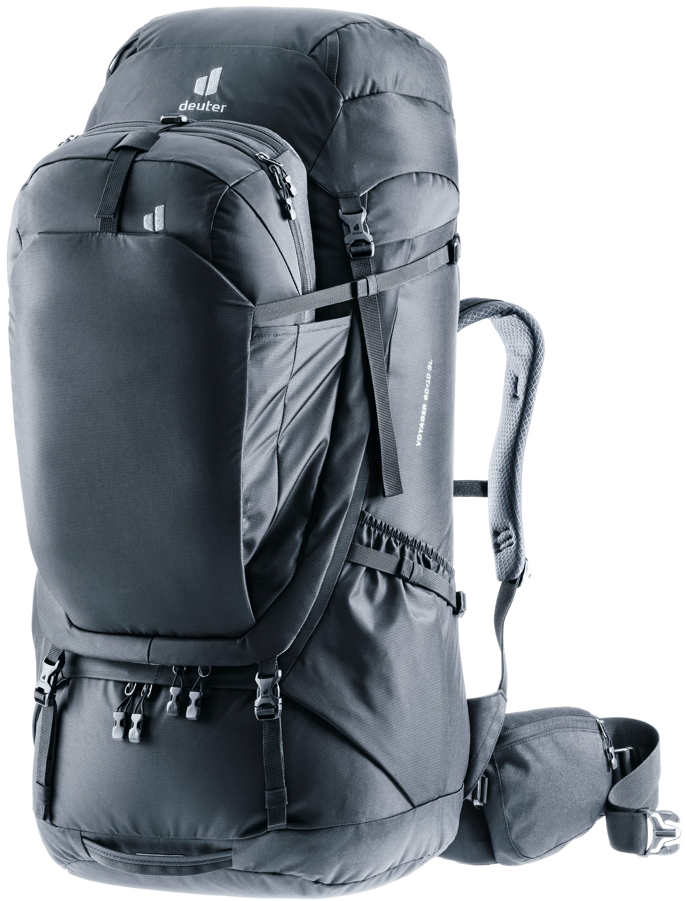 deuter Reiserucksack Voyager 60+10 SL (2-tlg), für Reisen und Abenteuer, Volumen 70 Liter