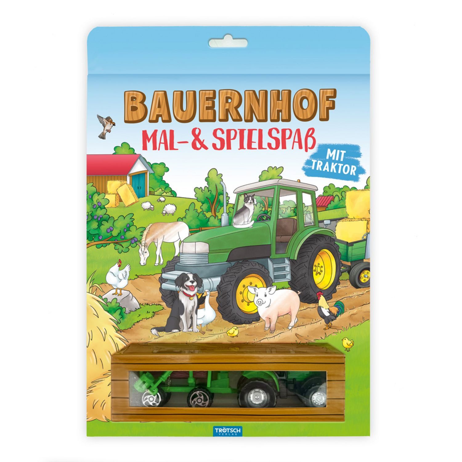 TRÖTSCH - Malbuch Bauernhof Mal- und Spielspaß, Malbuch mit Spielzeug- / Trötsch Verlag GmbH & Co. KG