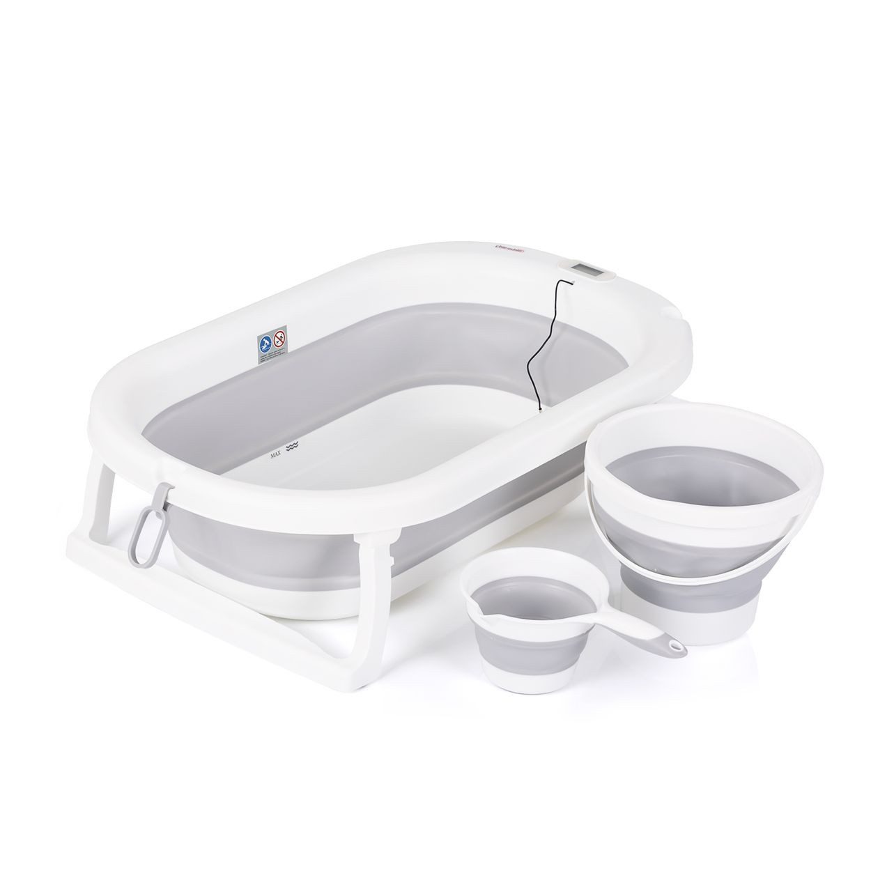 Chipolino Babybadewanne Babybadewanne Spa faltbar, Eimer, Spülbecher, integ günstig online kaufen