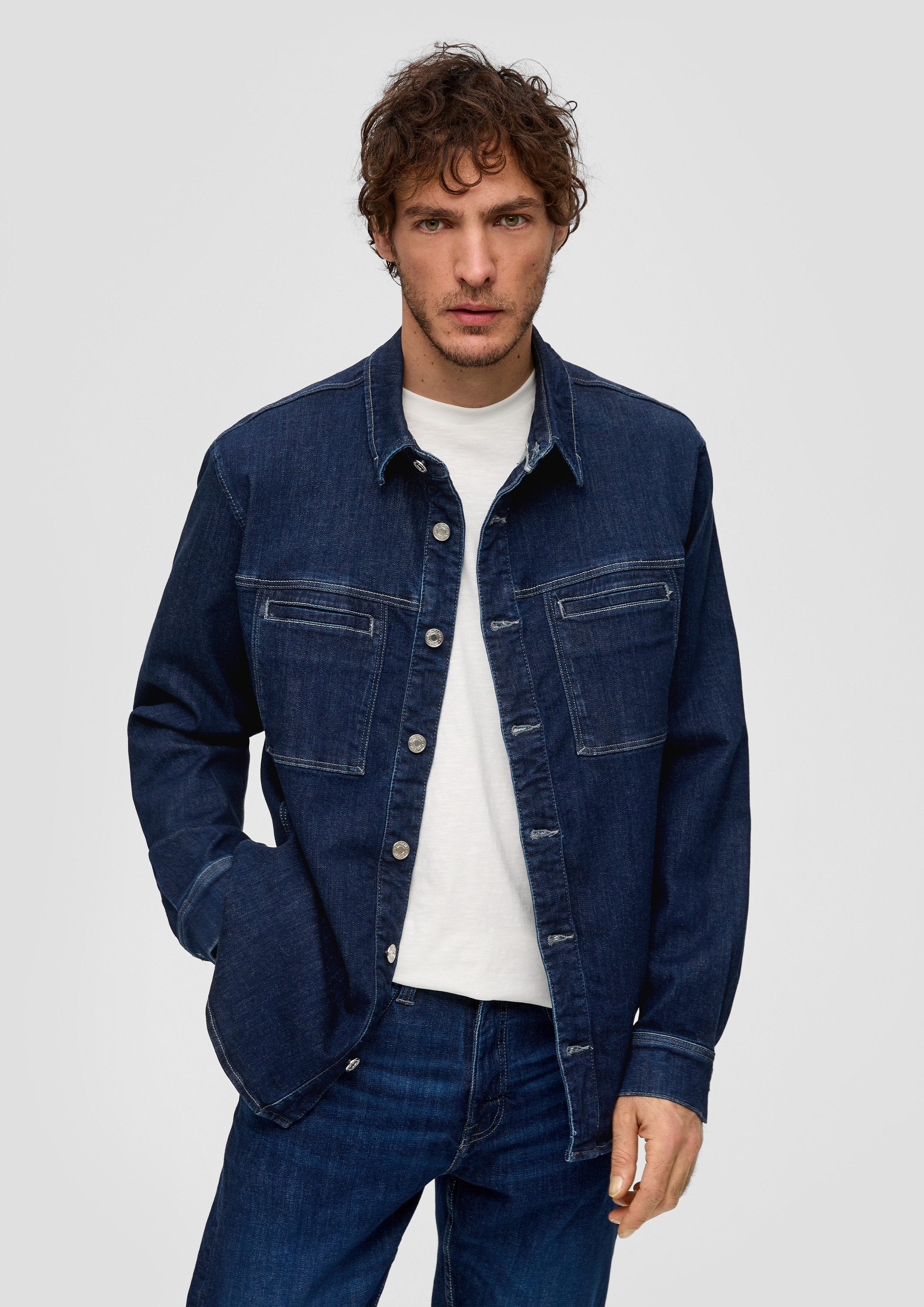 s.Oliver Hemdjacke Hemd Overshirt aus Denim, 360° Denim günstig online kaufen