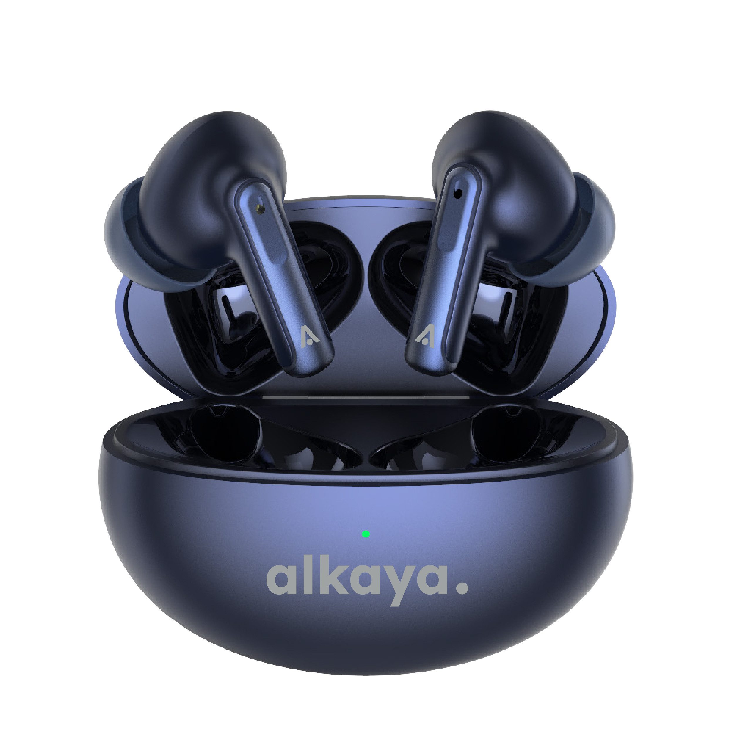 alkaya. Bluetooth Kopfhörer in Ear Kopfhörer Kabellos Noise Cancelling - Blau Bluetooth-Kopfhörer (Kopfhörer, Bluetooth, Umgebungsgeräuschunterdrückung)