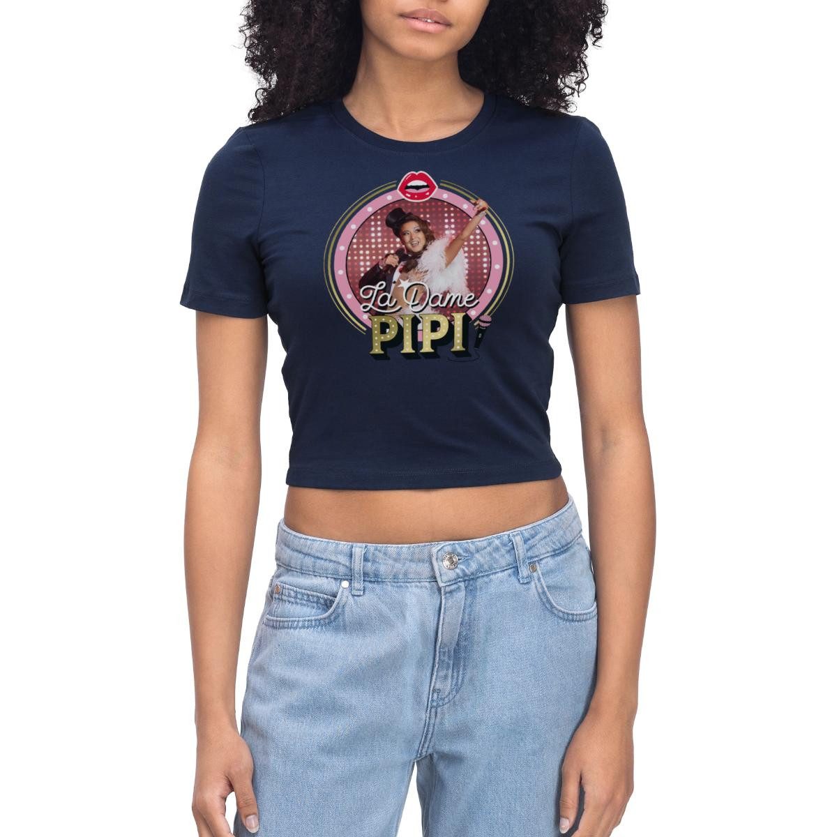 Spreadshirt T-Shirt Emily In Paris Mindy La Dame Pipi Crop Top (1-tlg)