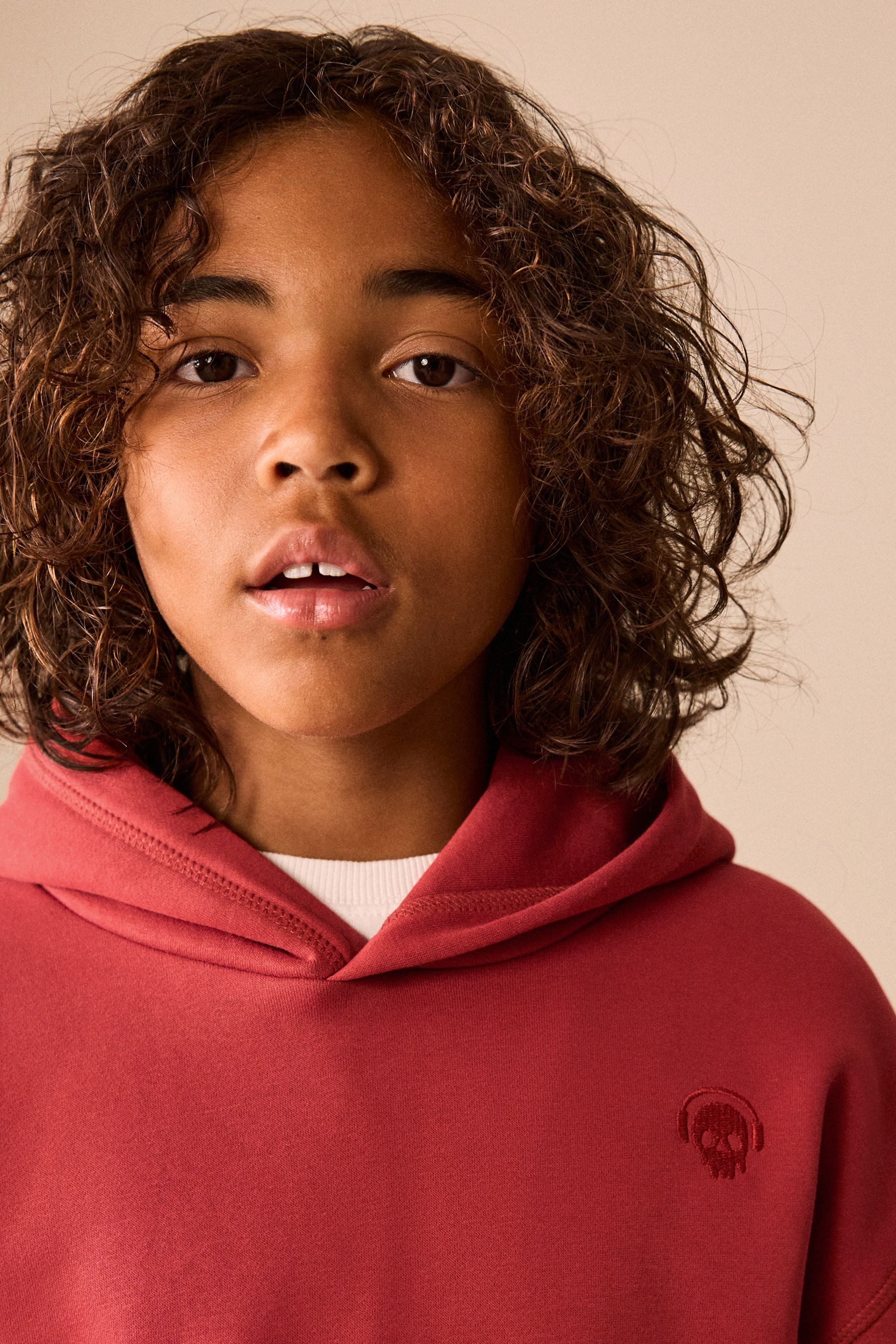Next Hoodie Einfarbiges Jersey-Hoodie (1-tlg) – Bild 3 von 5