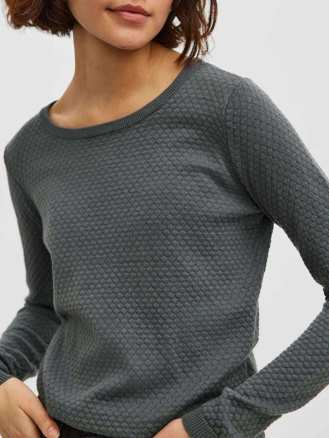 Vero Moda Rundhalspullover VMCARE STRUCTURE LS günstig online kaufen