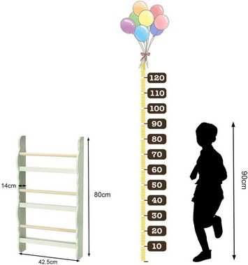 Woltu Wandregal, 1-tlg., Kinder Bücherregal, Bücher-Organizer